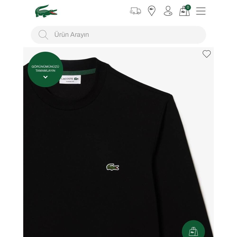 Lacoste Sweatshirt Siyah