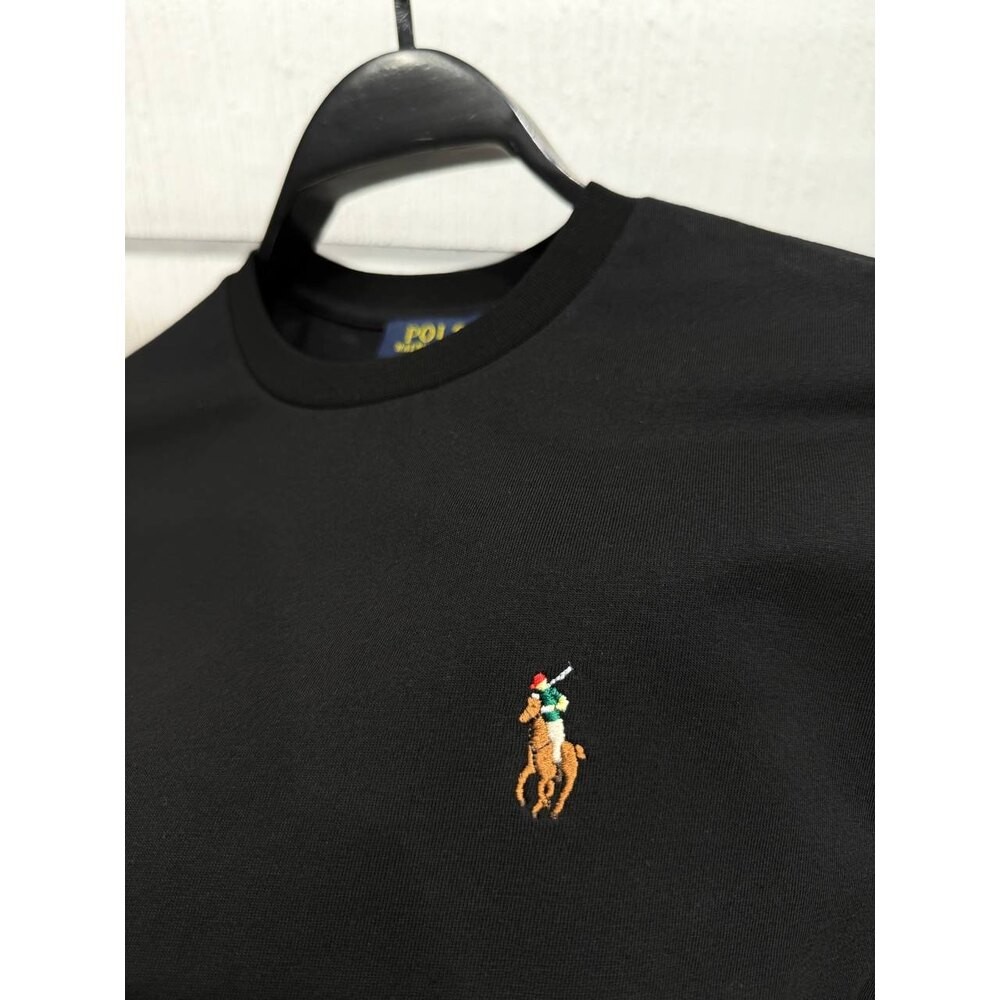 Polo Ralph Lauren Basic Bisiklet Yaka Siyah