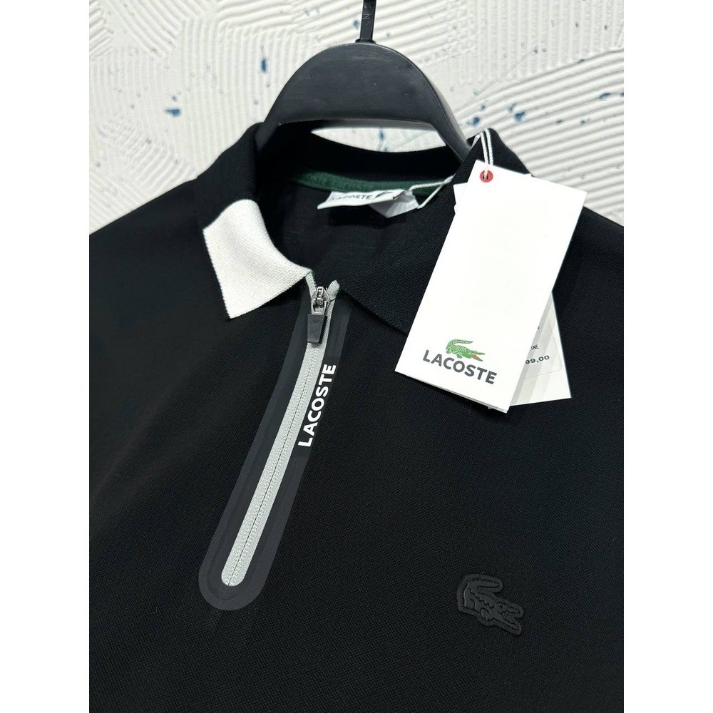 Lacoste Polo Yaka Ferm. Siyah