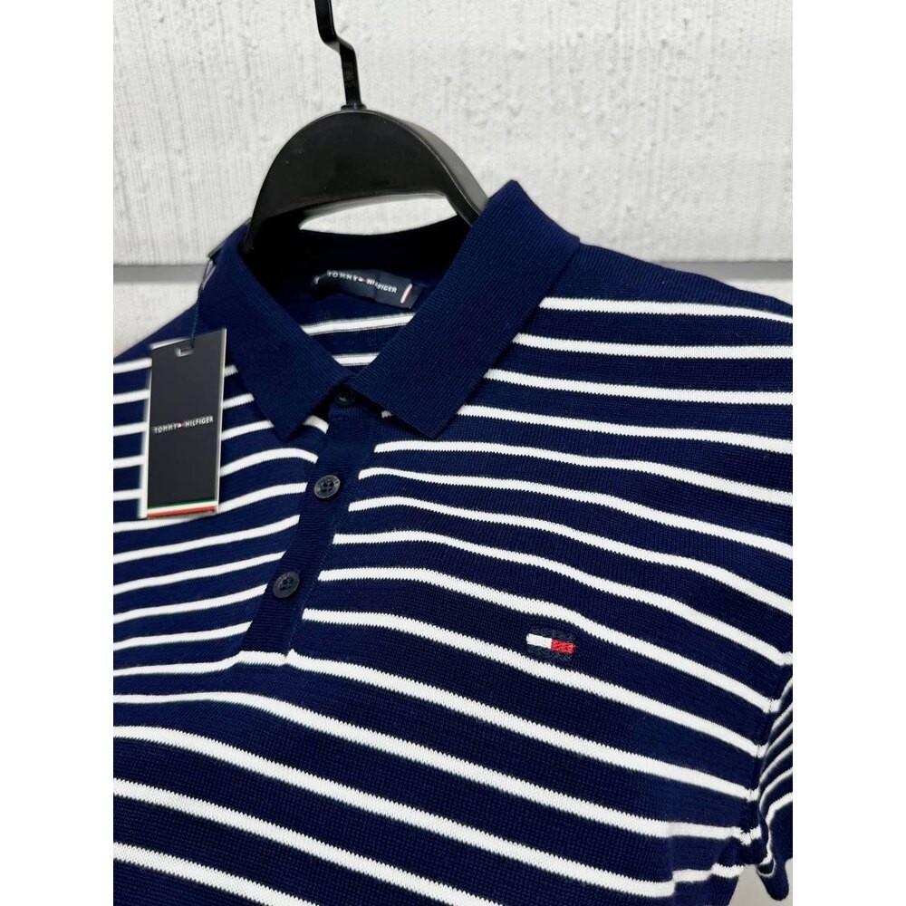 Tommy Hilfiger Polo Yaka Triko Lacivert
