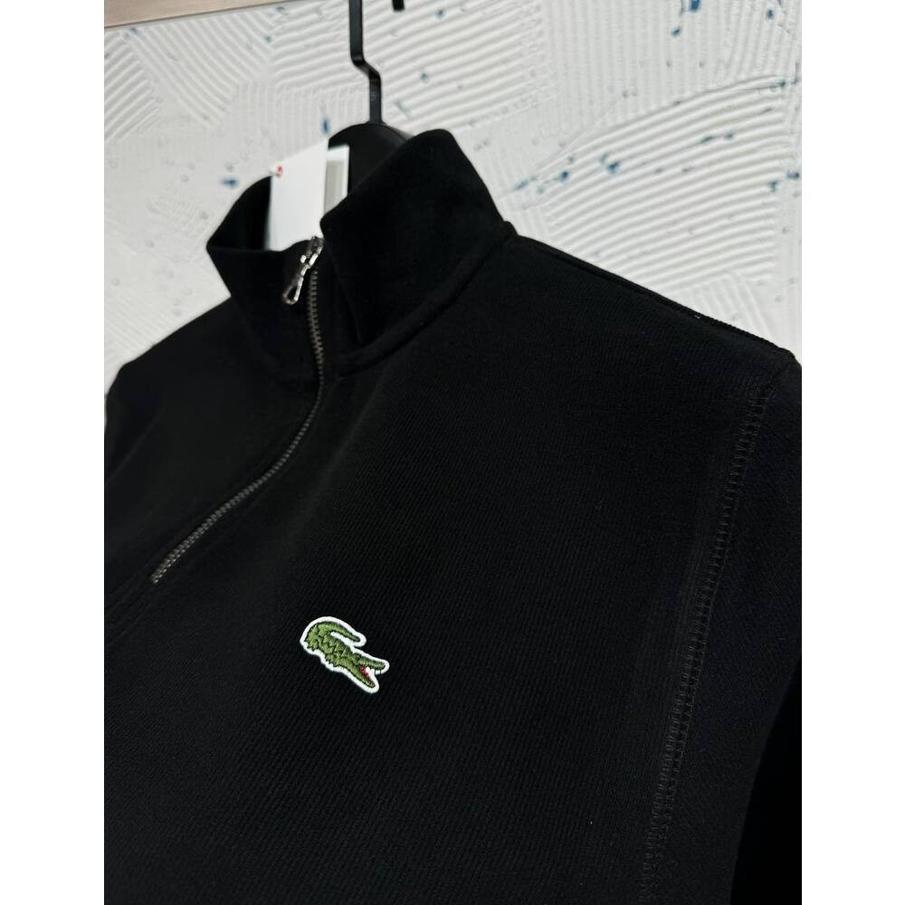 Lacoste Fermuarlı Sweatshirt Siyah