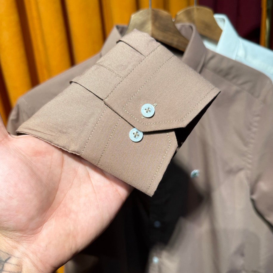 LACOSTE MİCRO GÖMLEK KAHVE RENK