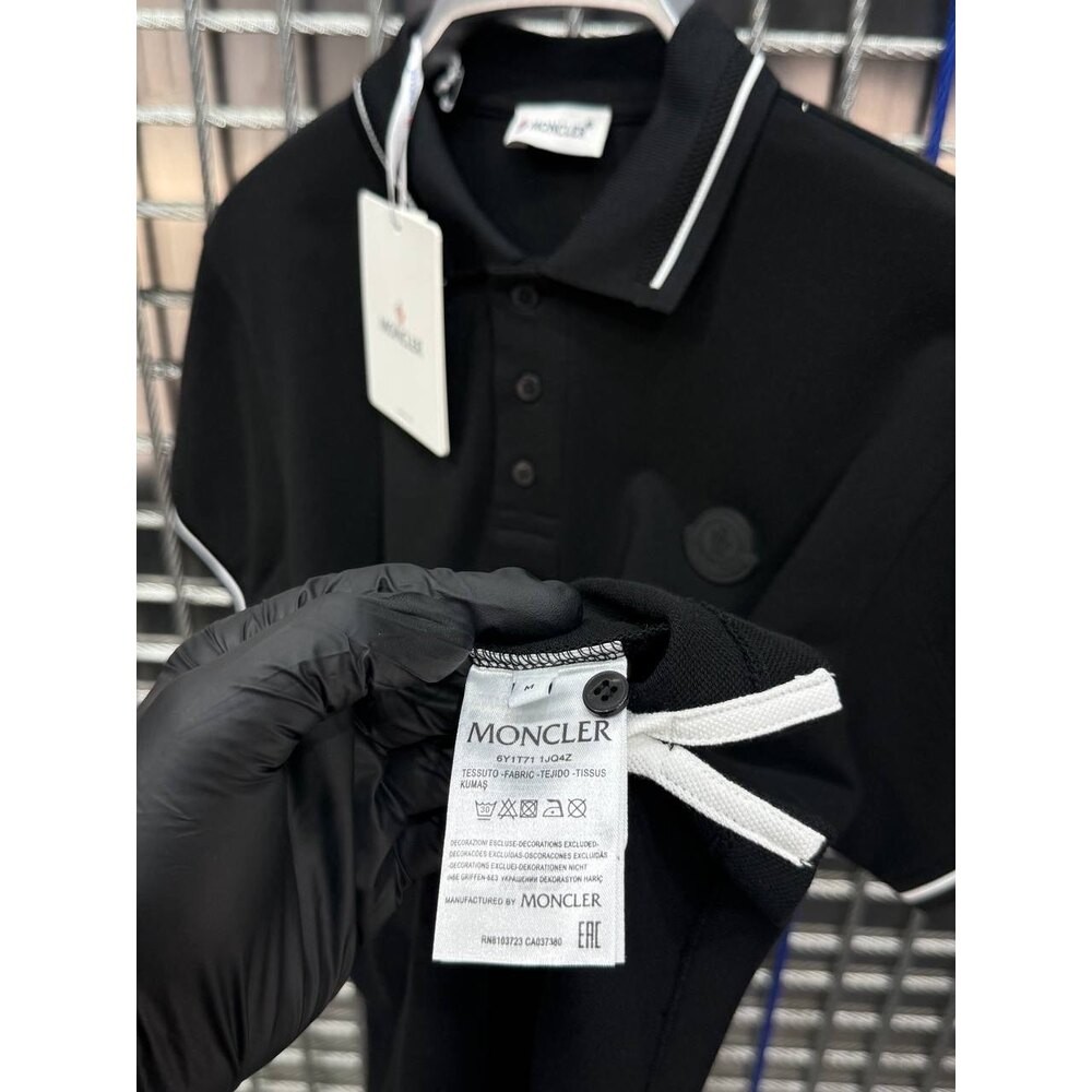 Moncler Polo Yaka Siyah