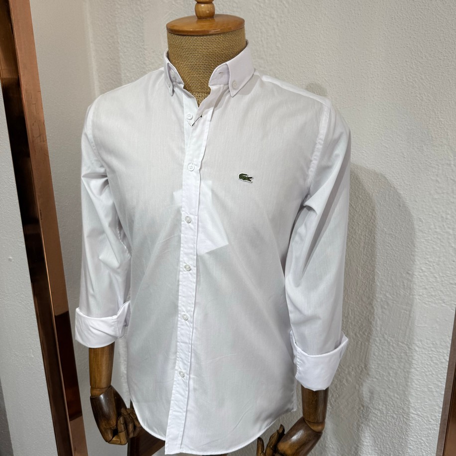 LACOSTE MİCRO GÖMLEK BEYAZ RENK