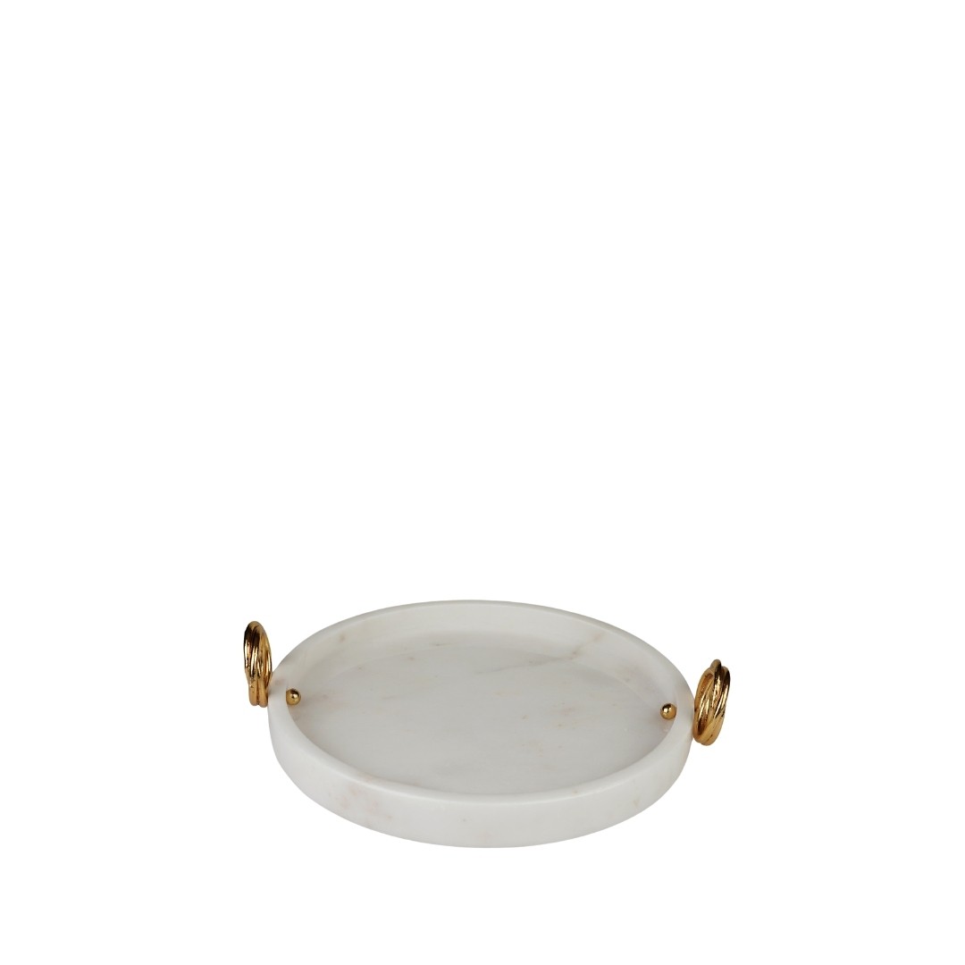 Mermer Tabak Tepsi Gold Kulp