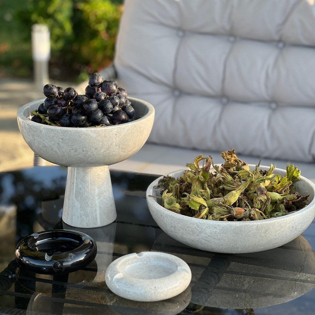 Mermer Kase Ayaksız 28 cm
