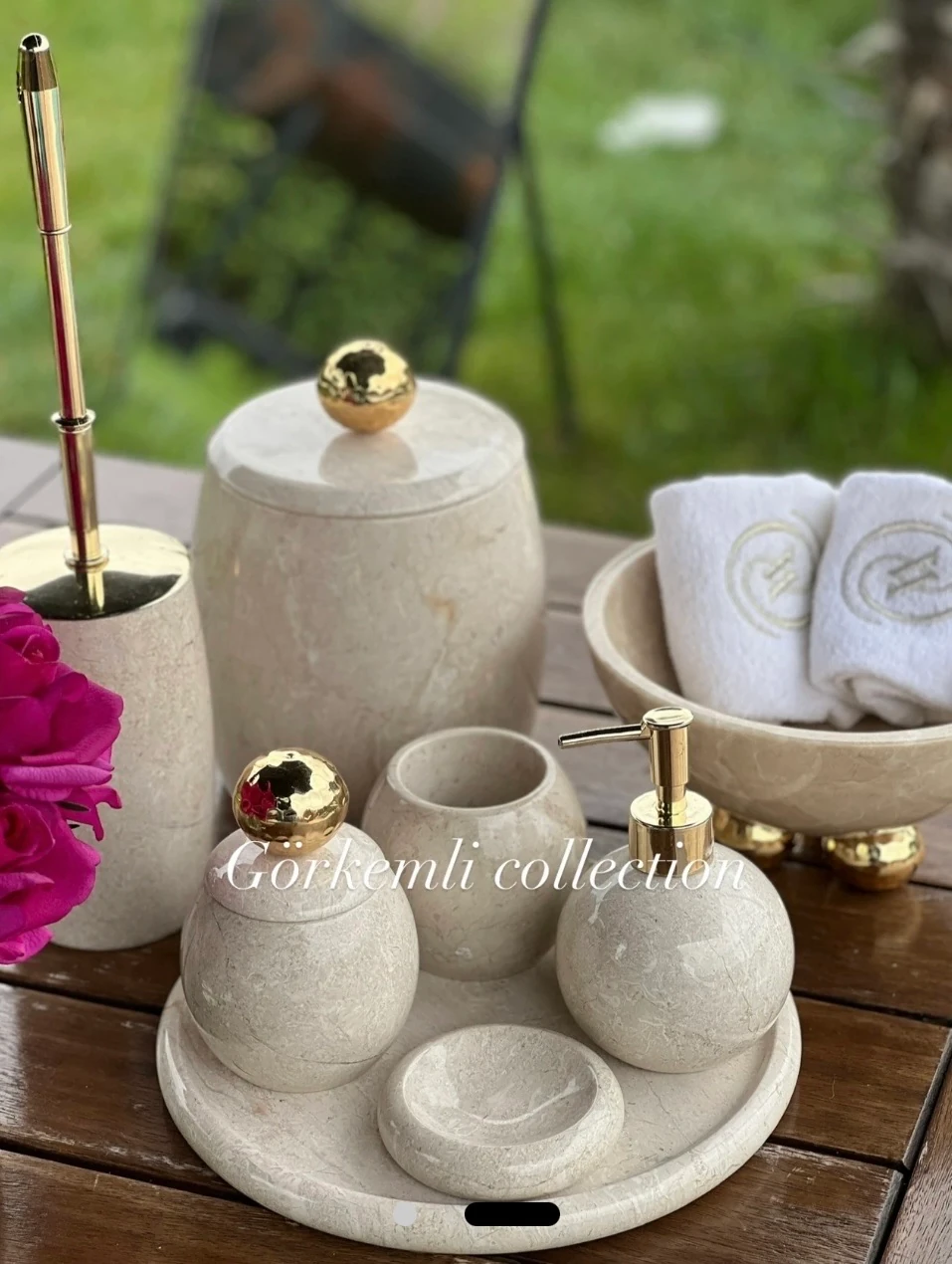 8'li Portakal model Bej Gold Top