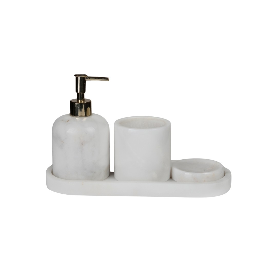 4 lü Banyo Seti Oval Tepsili