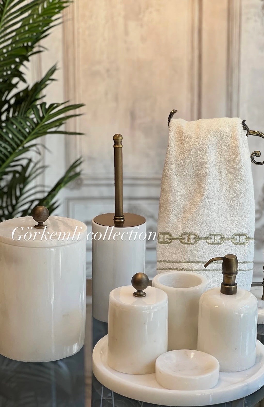 7'li Banyo Set Pirinç