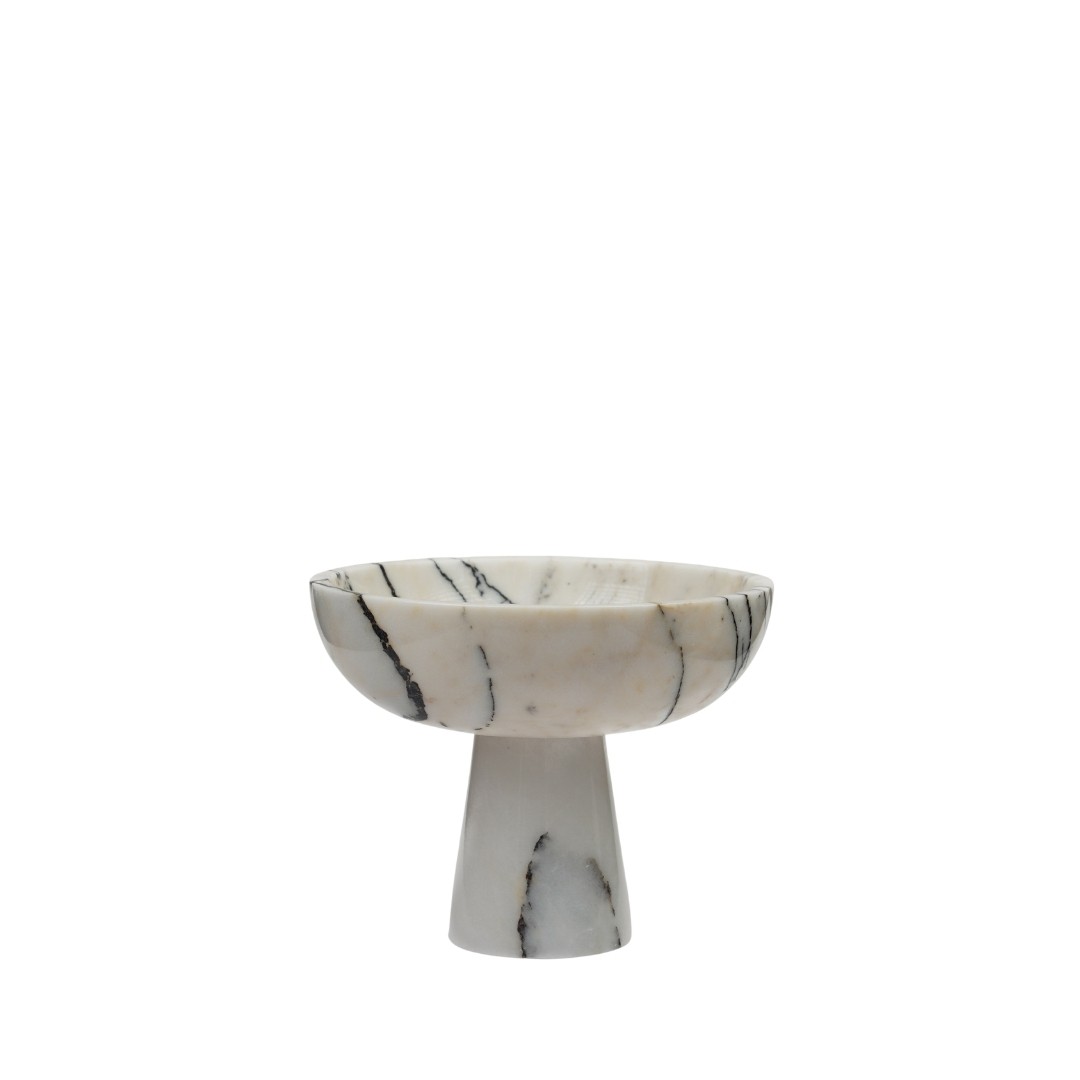 Mermer Kase Ayaklı 22cm
