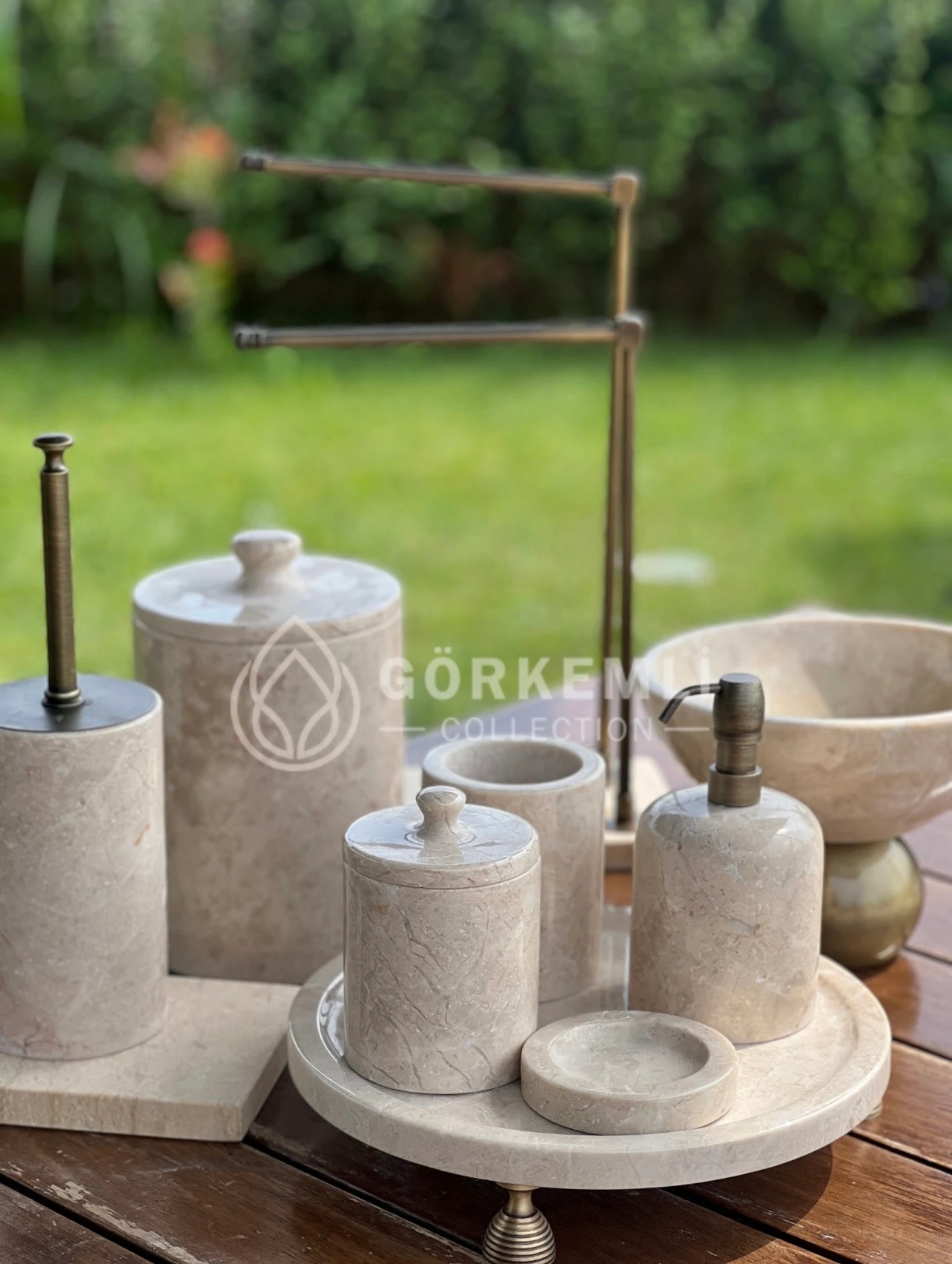 10'lu Bej Eskitme Banyo Seti