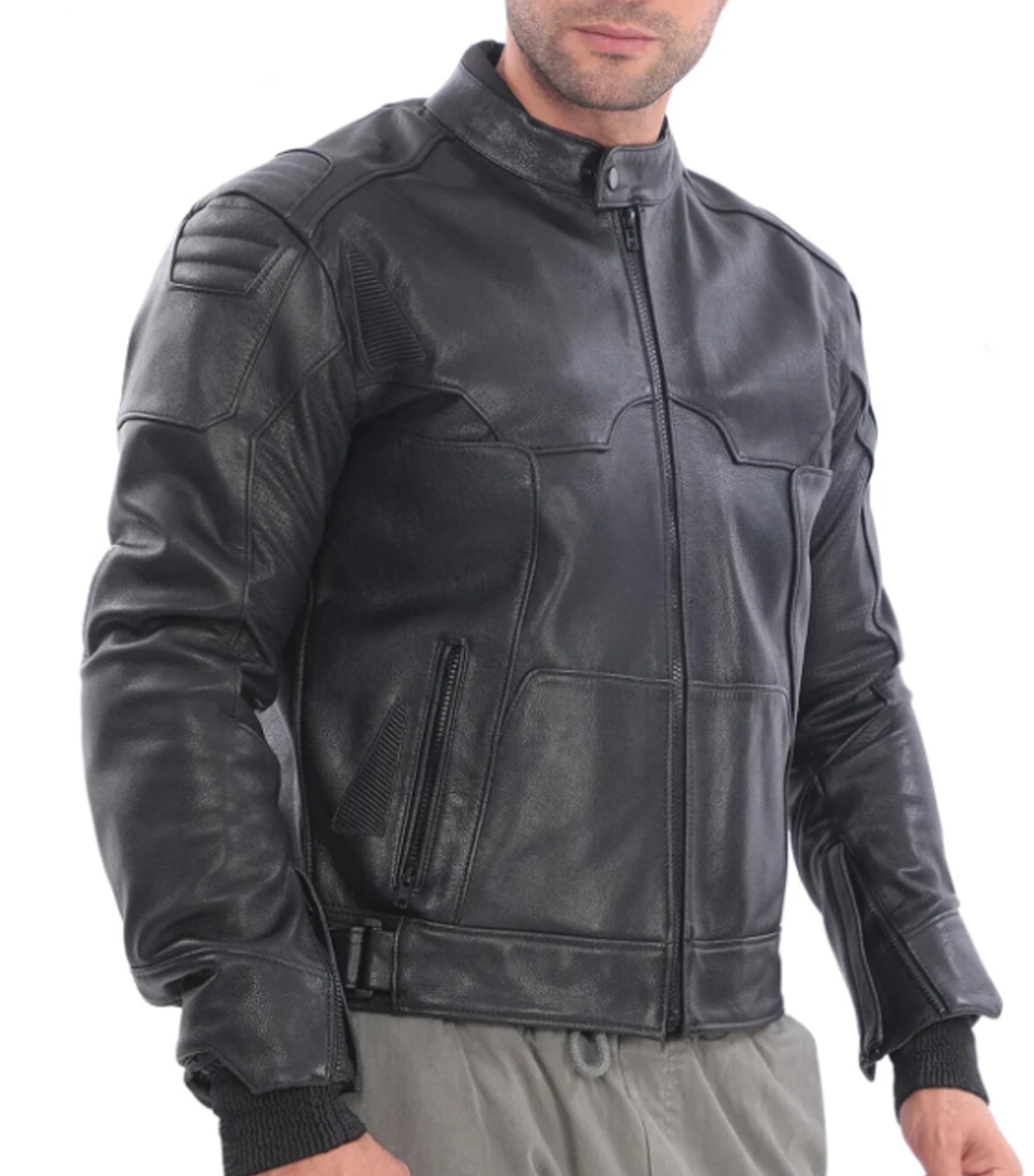 Arnold Korumalı Deri Motosiklet Montu