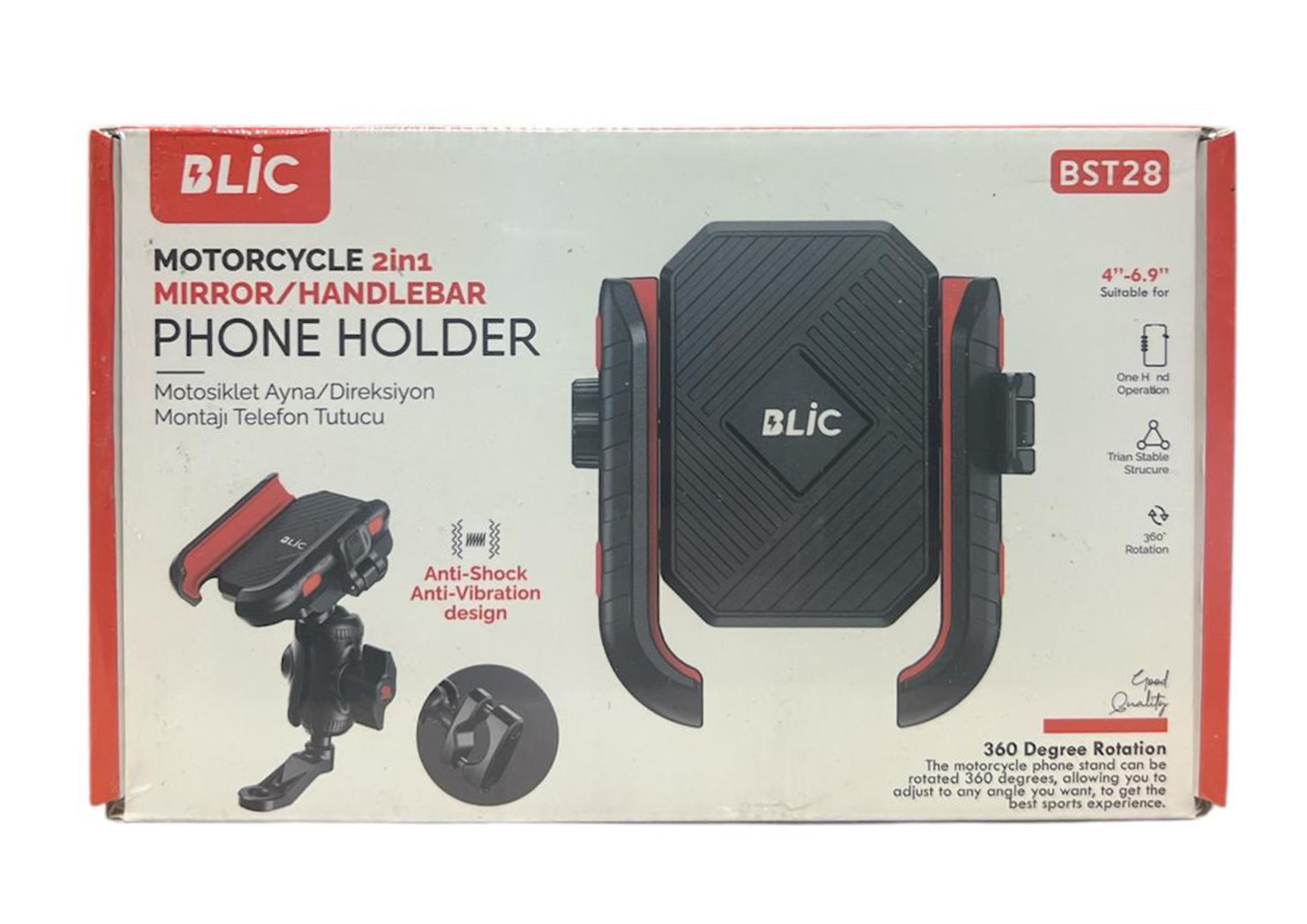 BLİC MOTOSİKLET TELEFON TUTUCU