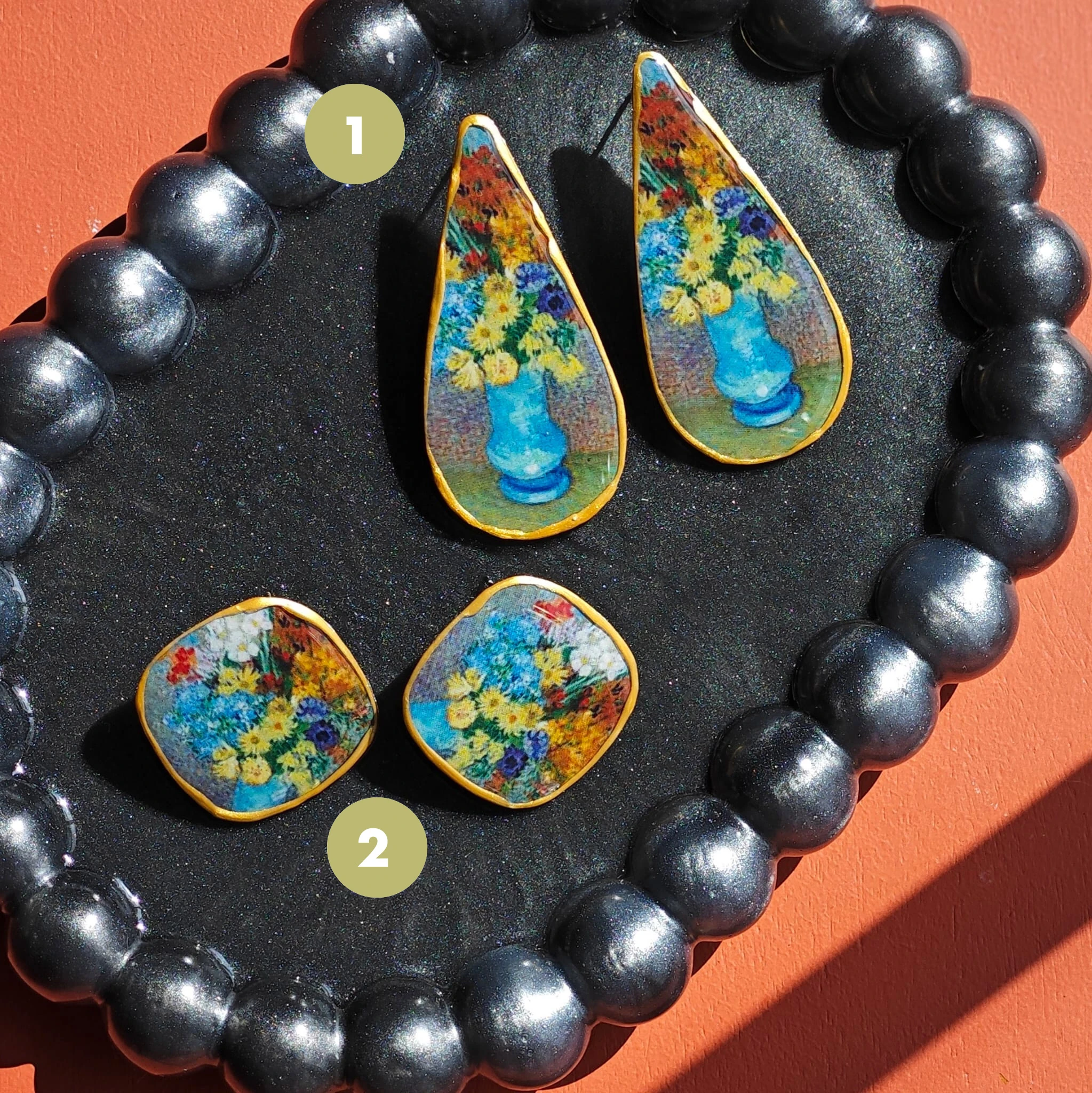 Van Gogh Mavi Vazoda Çiçekler