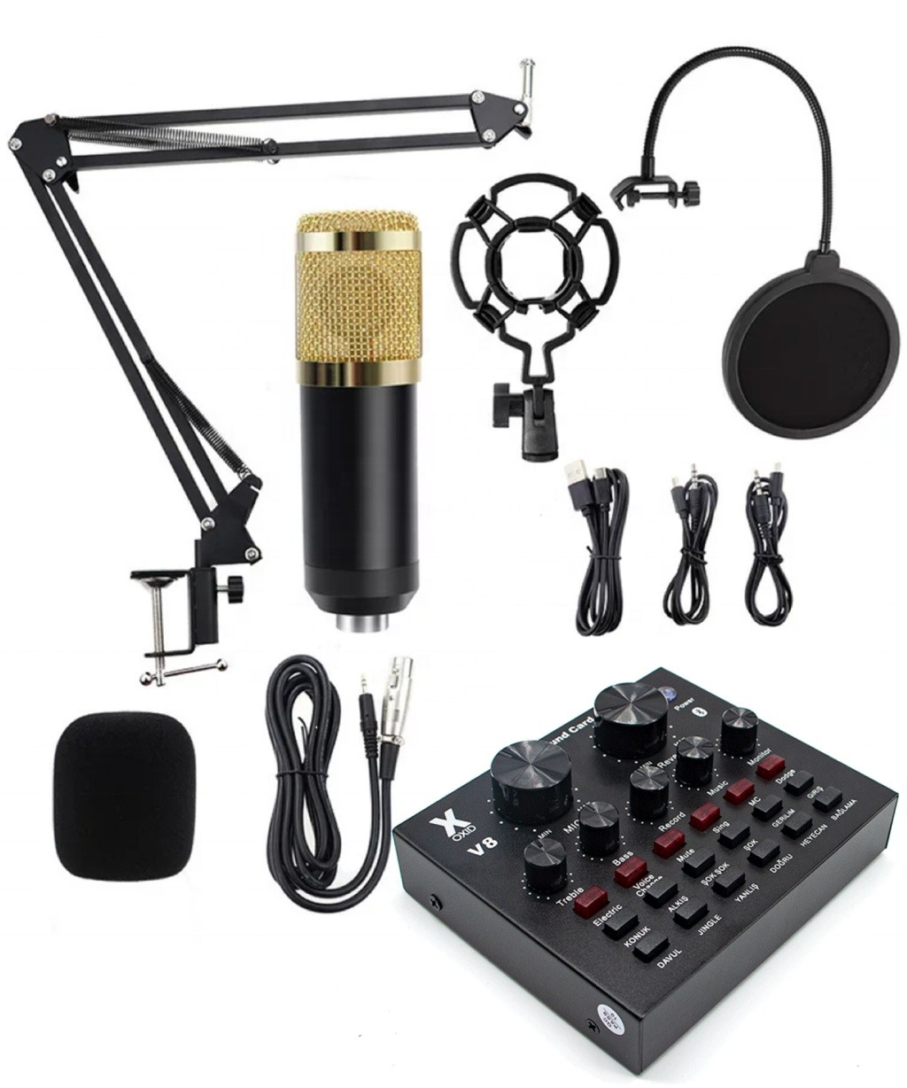 Sound card and microphone set