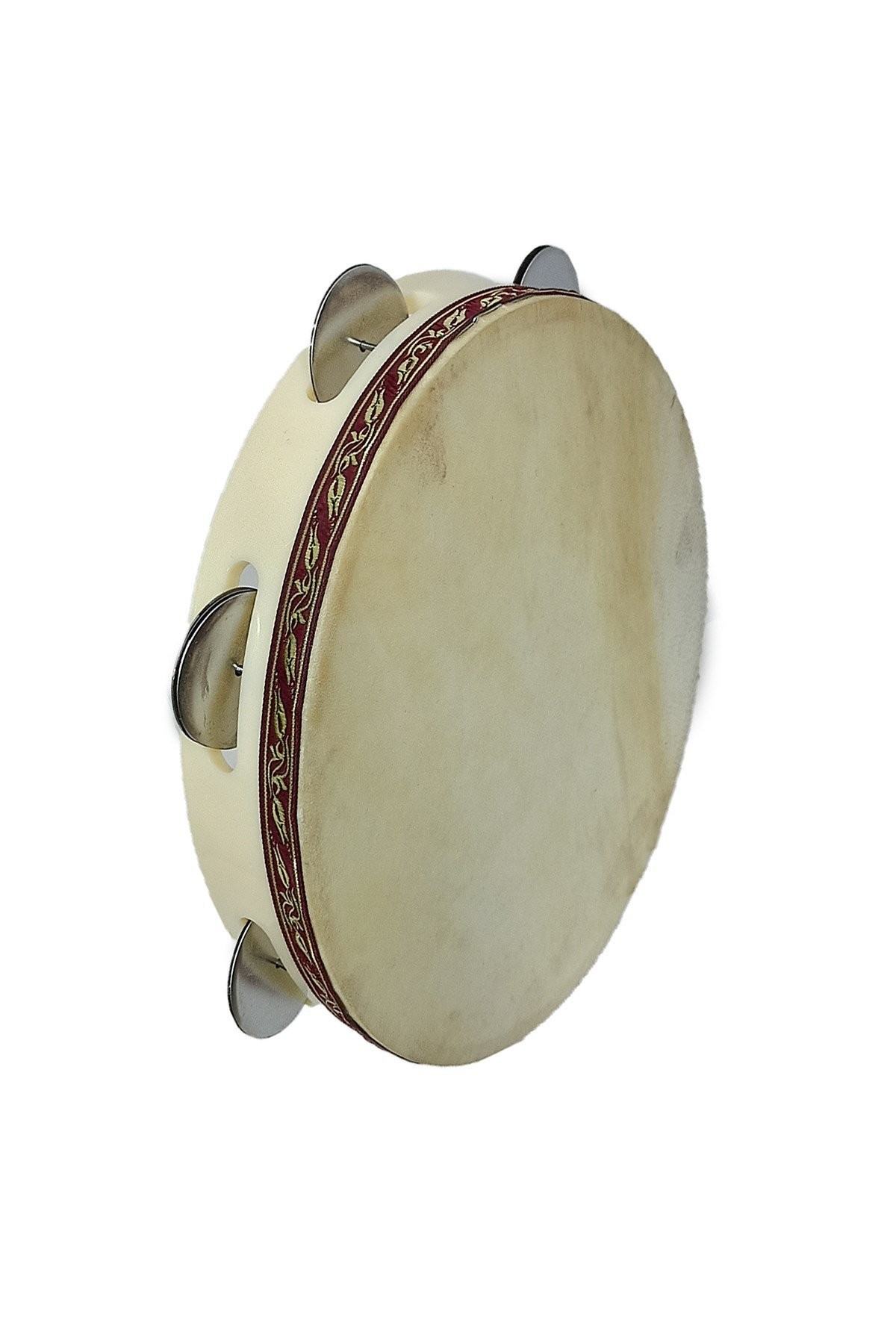 Leather Cymbal Tambourine