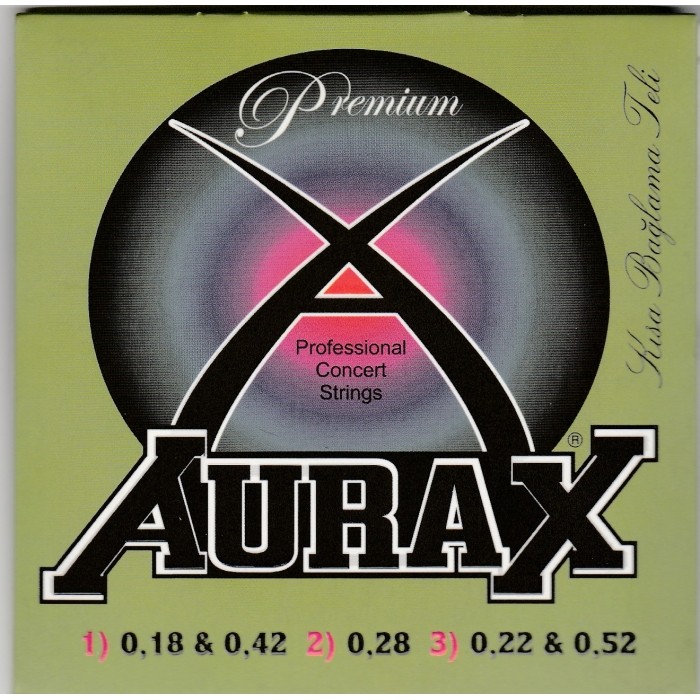 Aurax 0,18 Profesyonel Kısa Sap Bağlama Teli Set