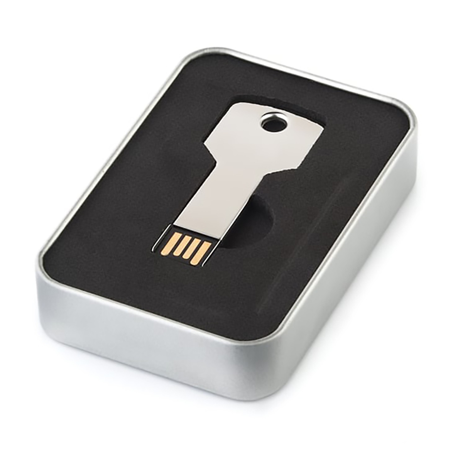 Özel Metal Kutusunda Anahtar USB 