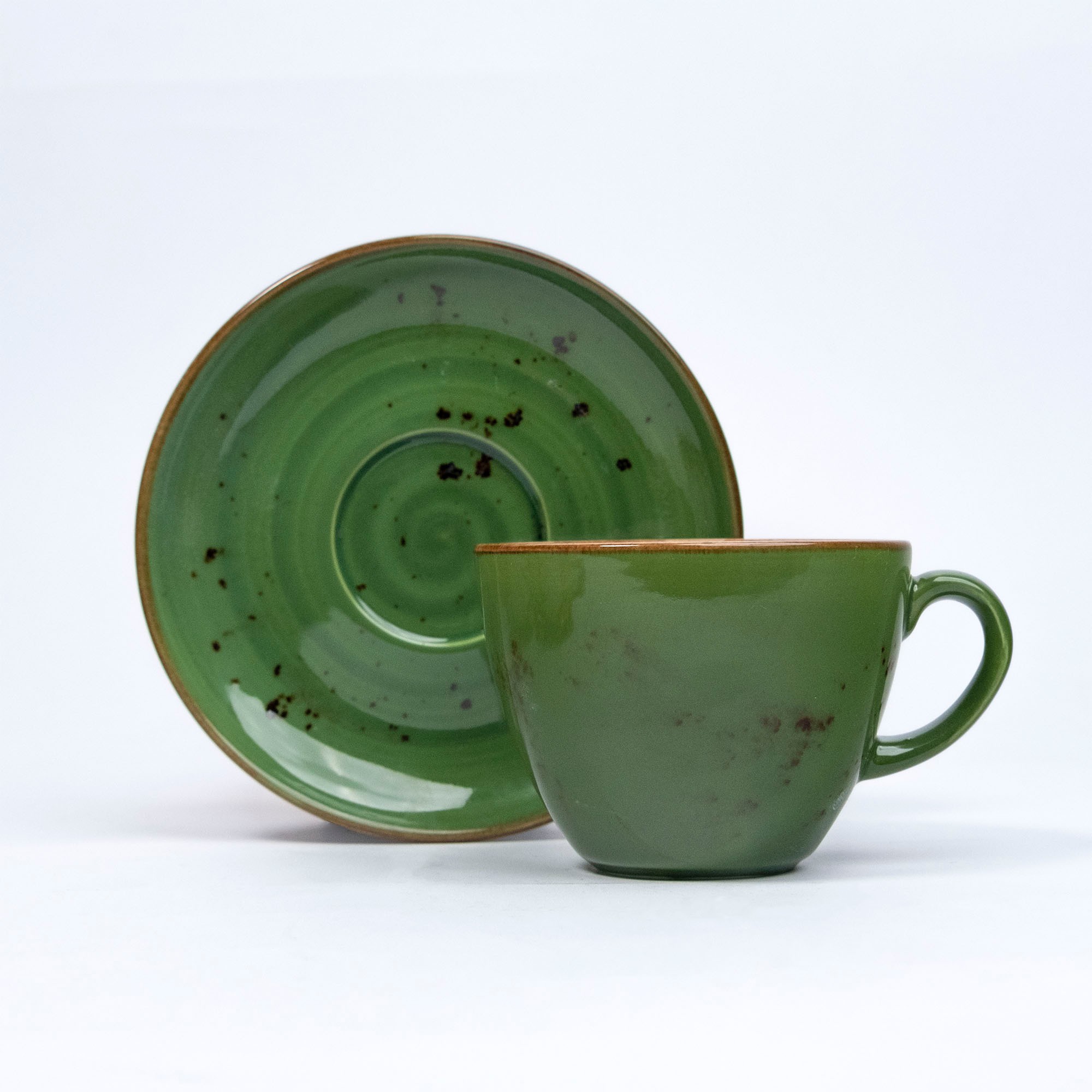Yeşil Porselen Çay Fincanı