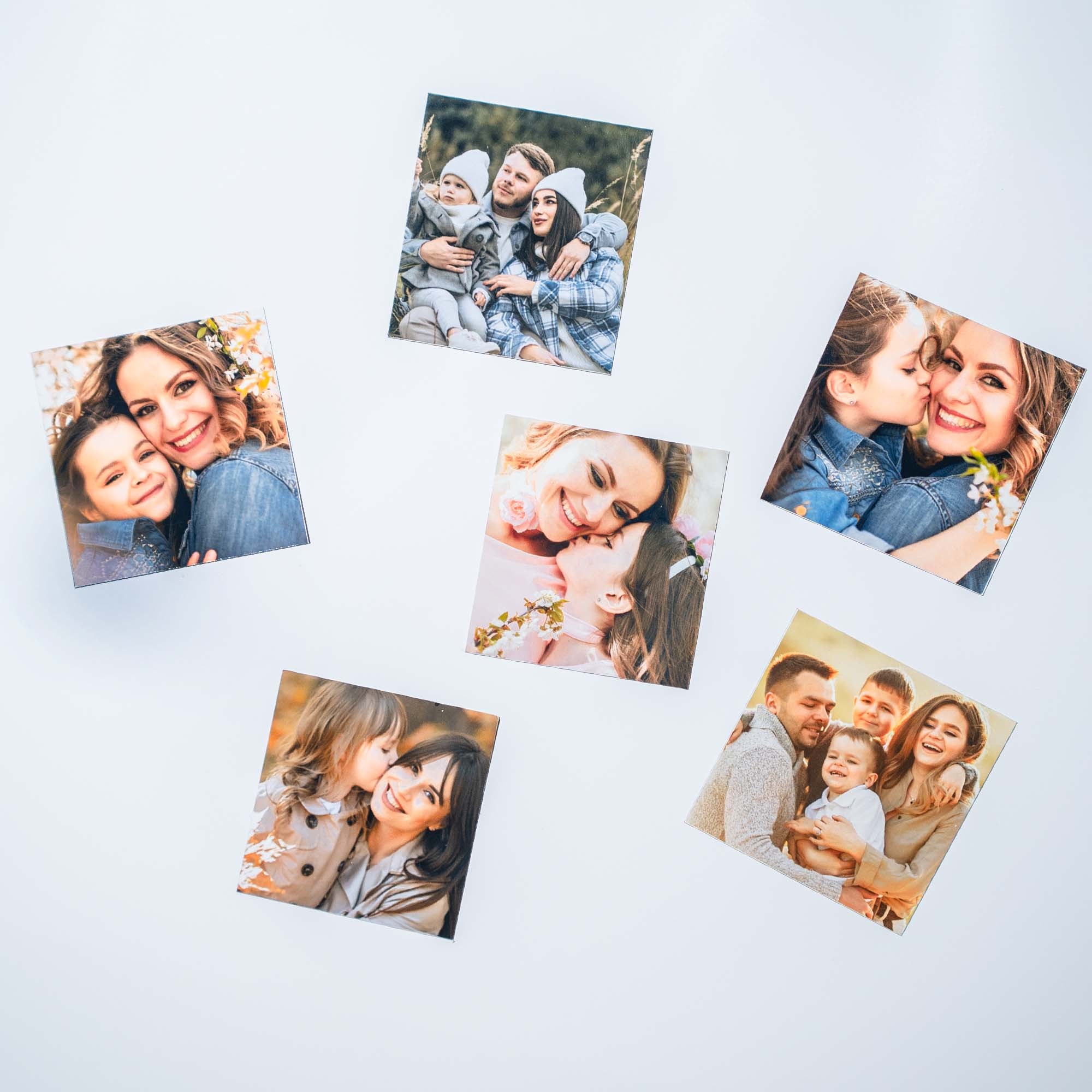 6x6 Fotoğraflı Kare Magnet - 6 Adet