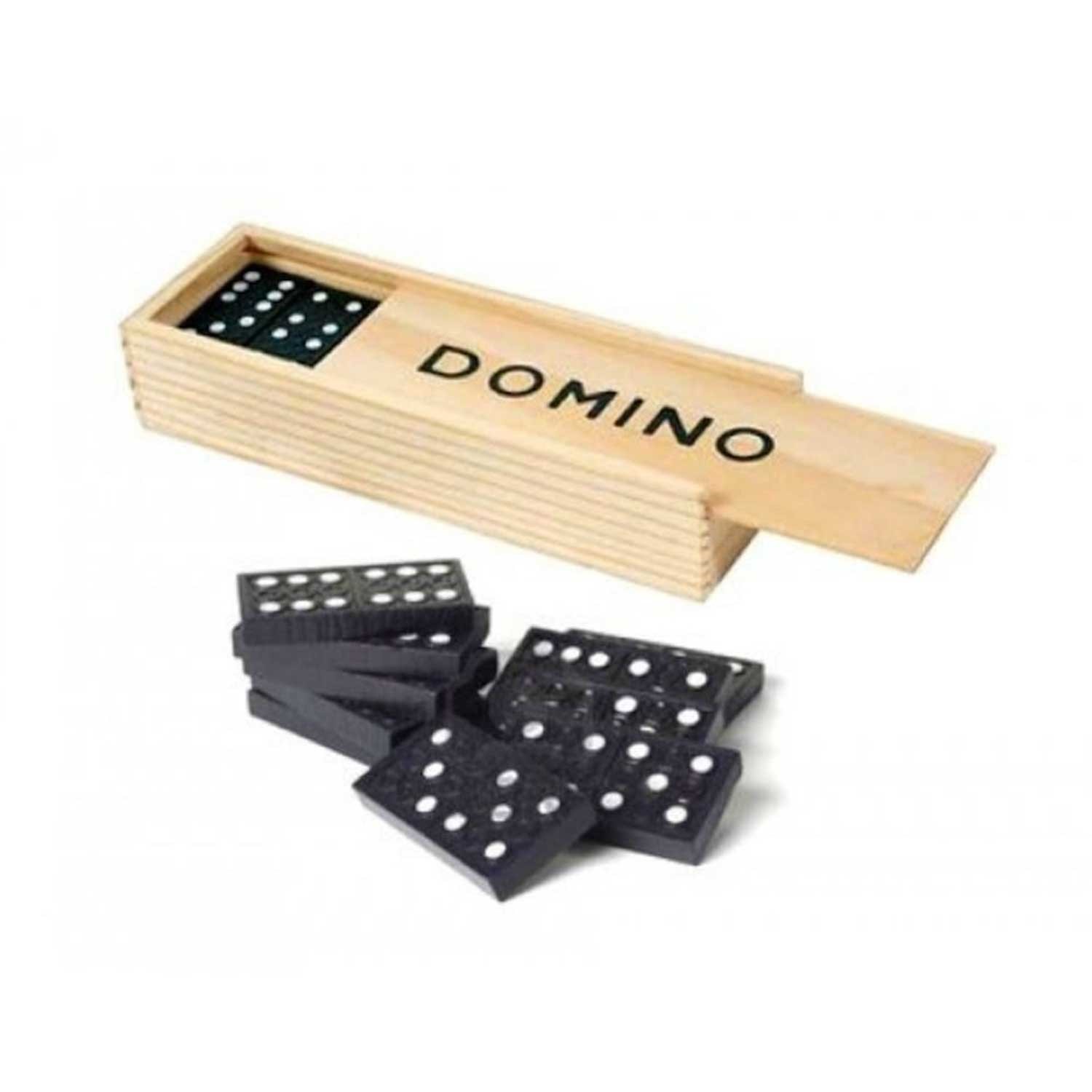 Ahşap Kutulu Domino Taşı Oyun Seti