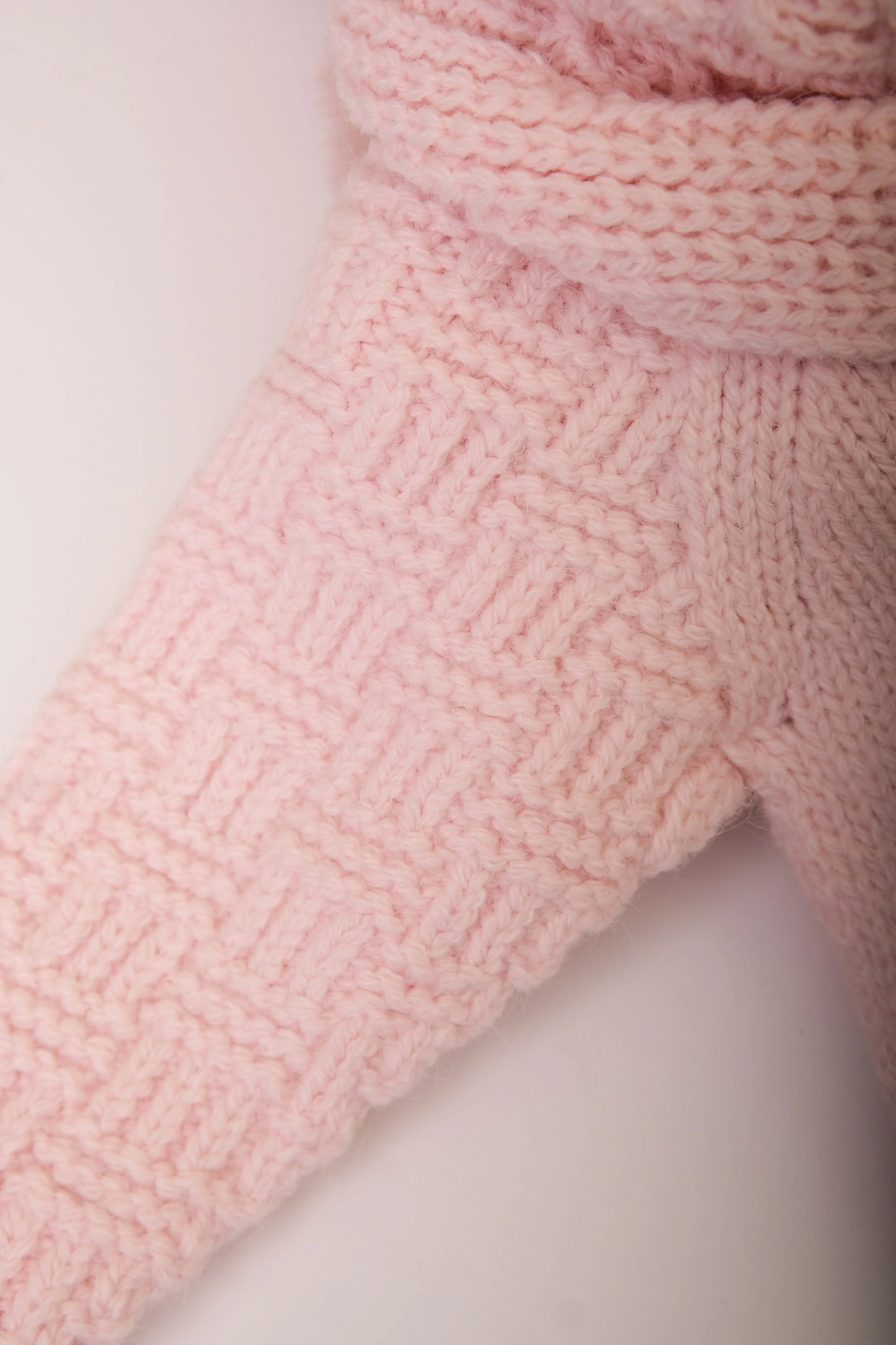 Petit Écharpe Kız Bebek Atkılı Düğmeli Triko Tulum