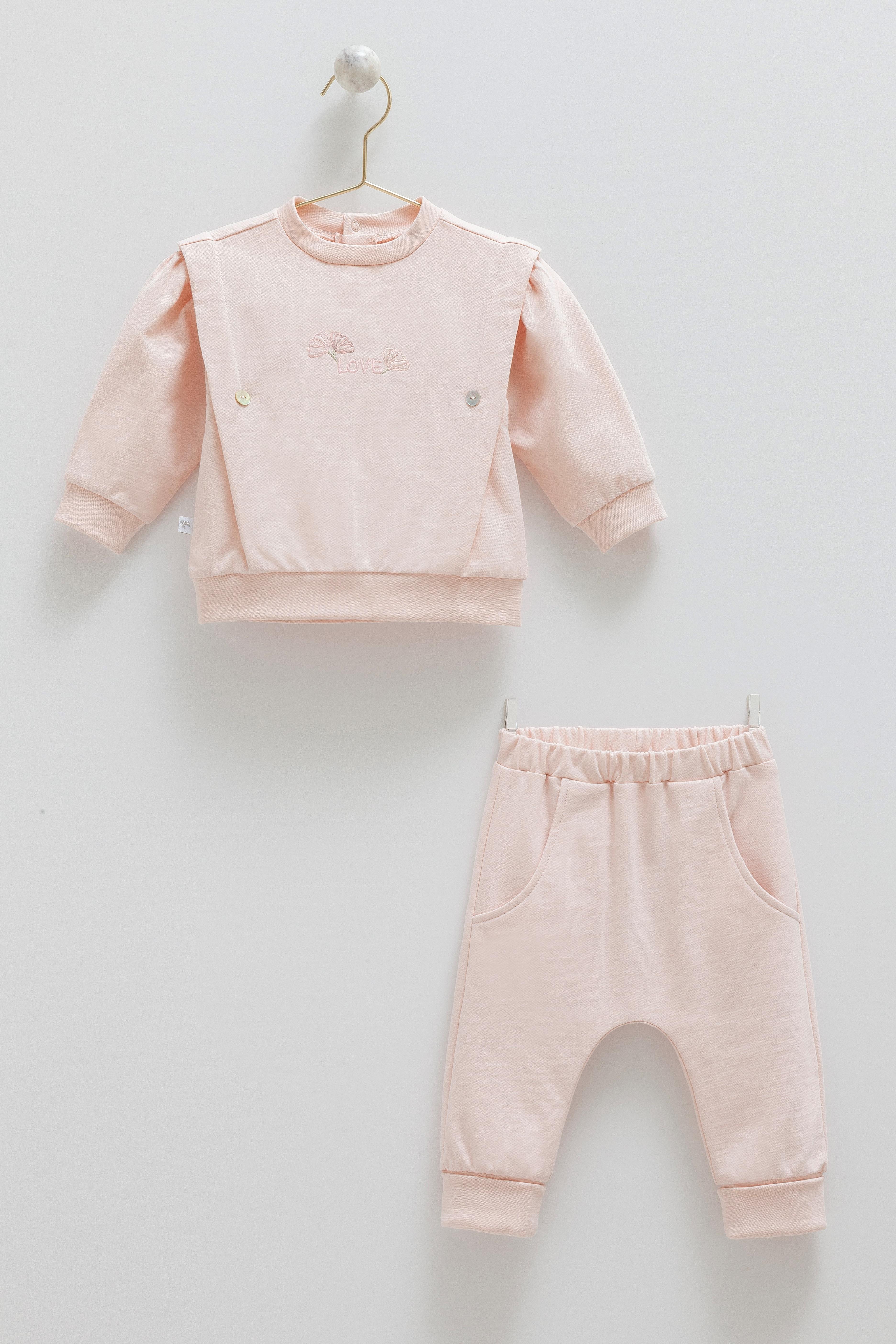 Petite Baby Love 2’li Kız Bebek Takım - Pembe