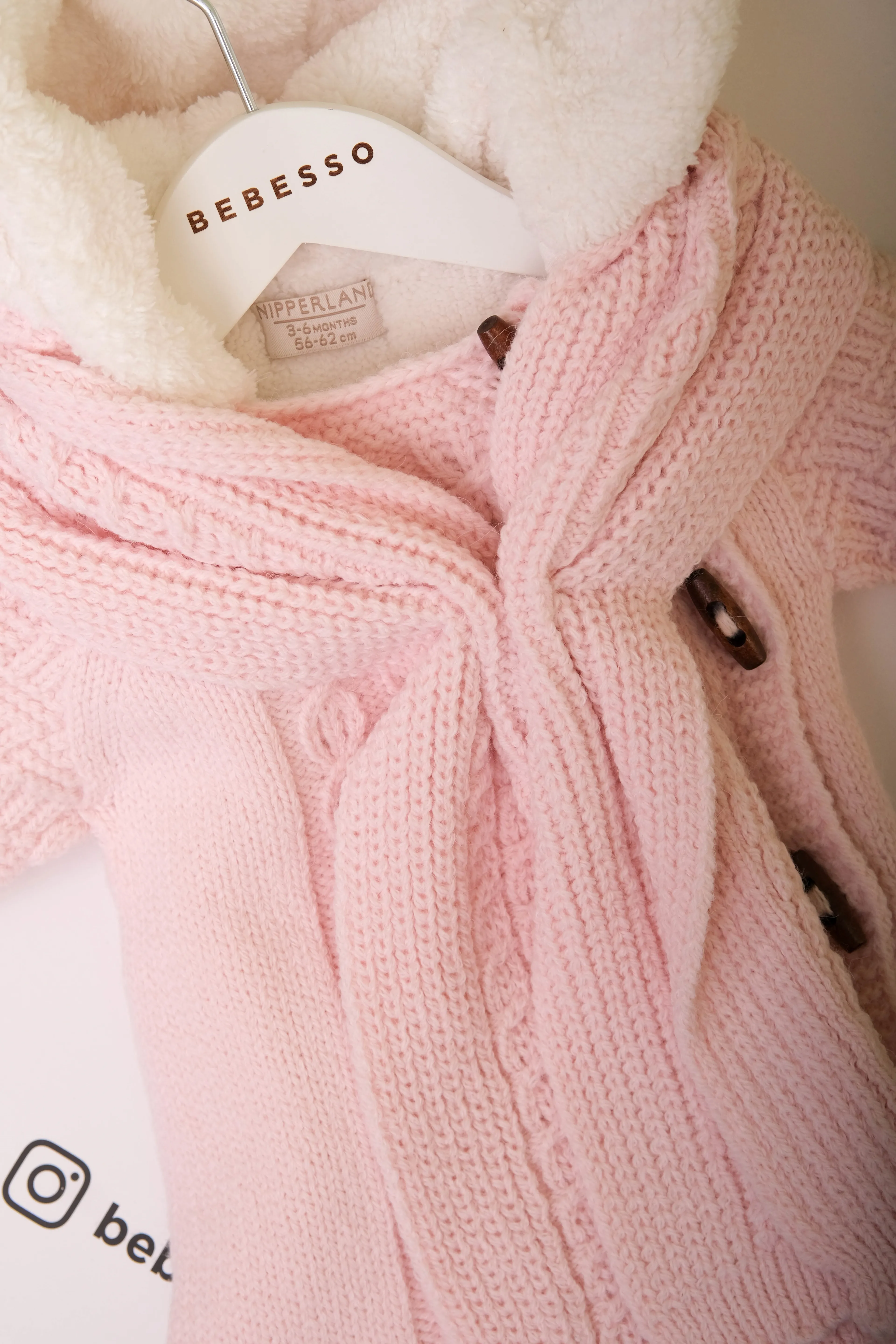 Petit Écharpe Kız Bebek Atkılı Düğmeli Triko Tulum