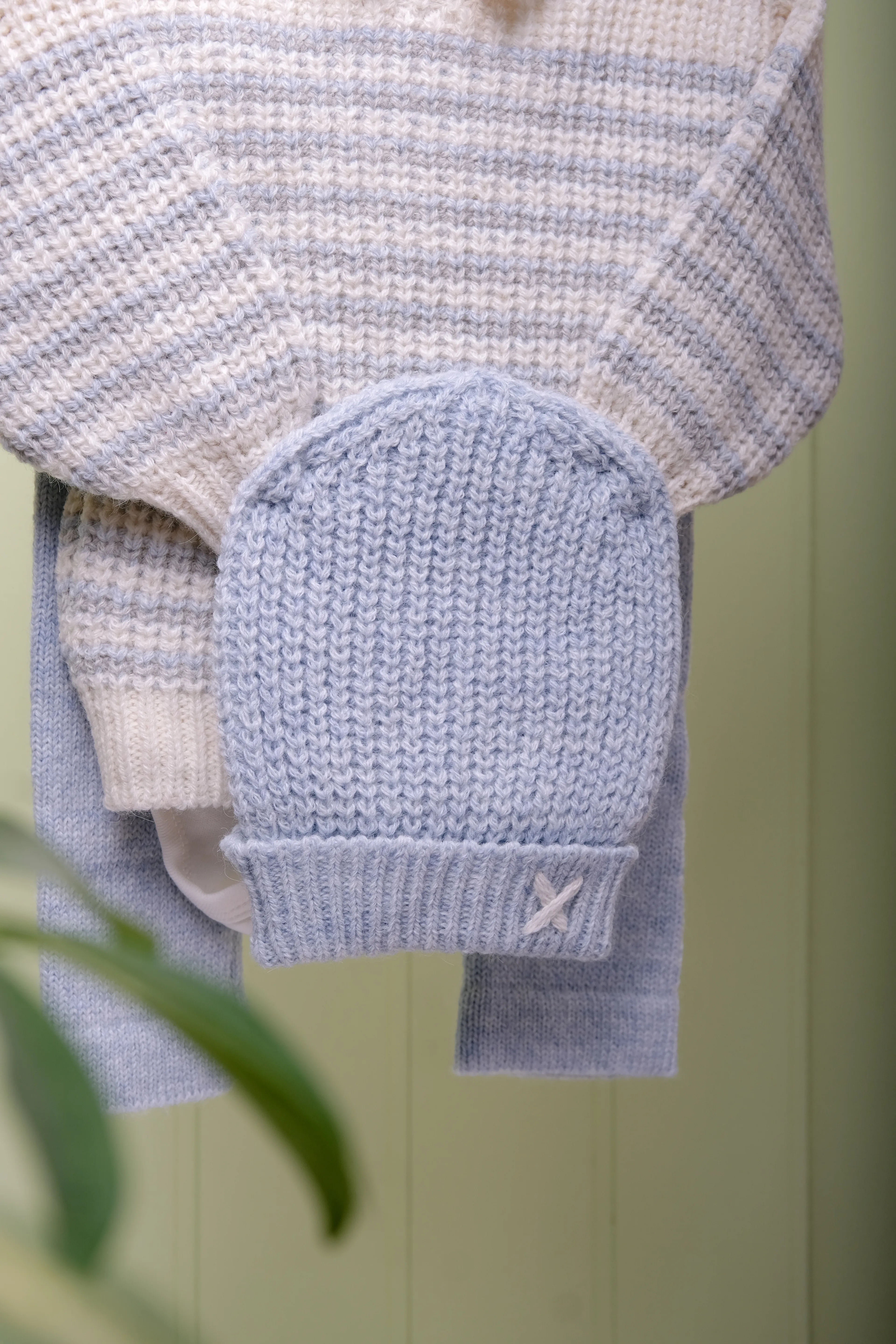 Nordic Bleu Erkek Bebek 4’lü Triko Selanik Takım Seti