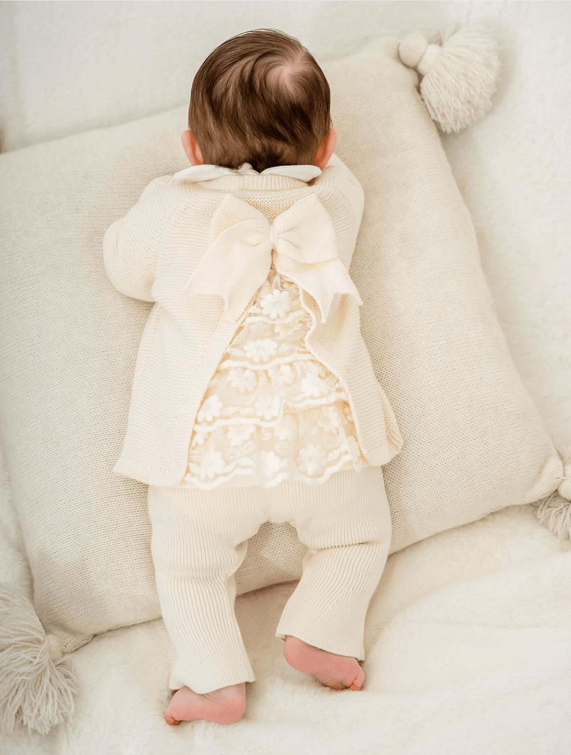Petit Papillon Linksli Dantel Detaylı 3’lü Kız Bebek Takım