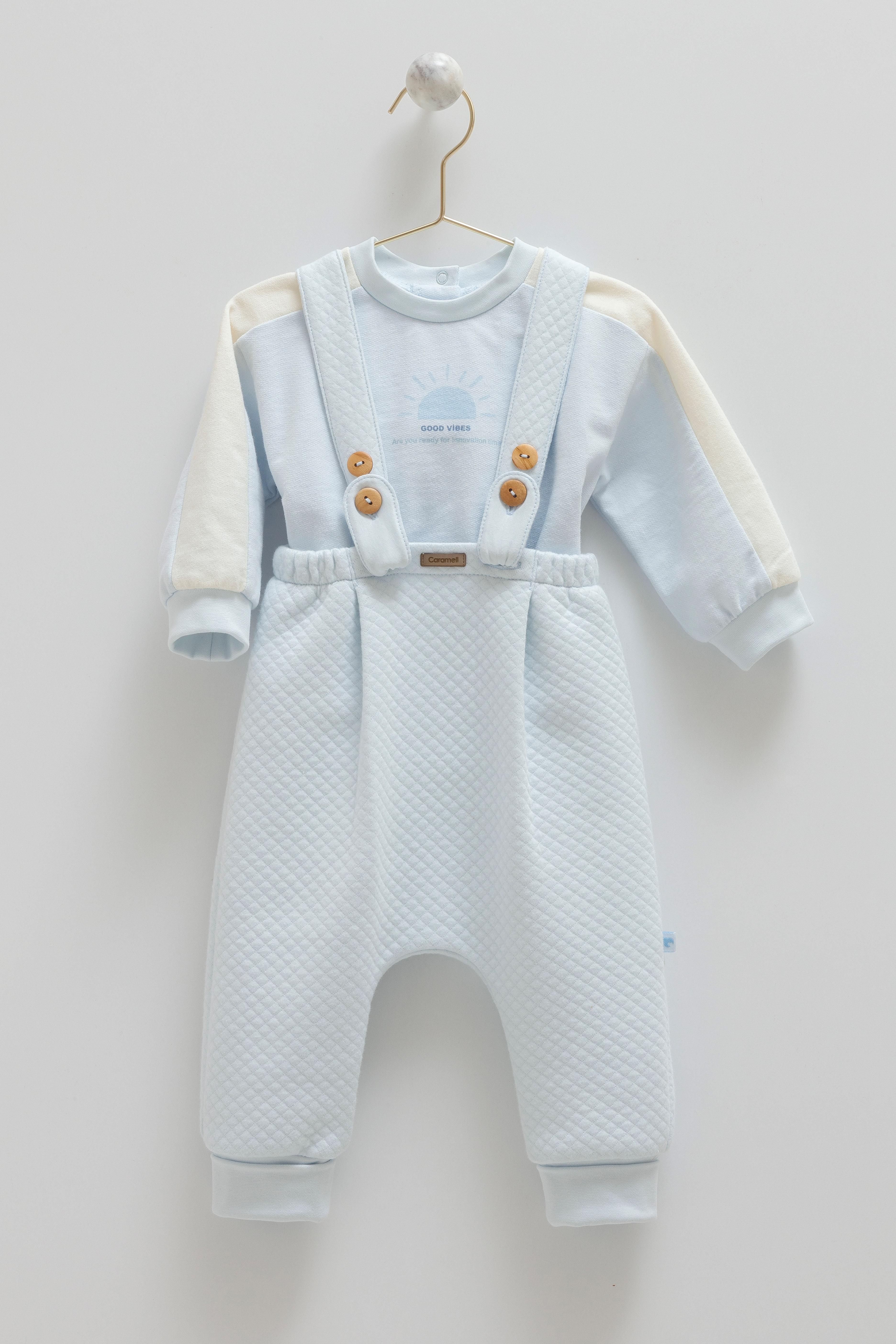 Good Vibes Cozy Star 2'Lİ Erkek Bebek Kapitone Salopet