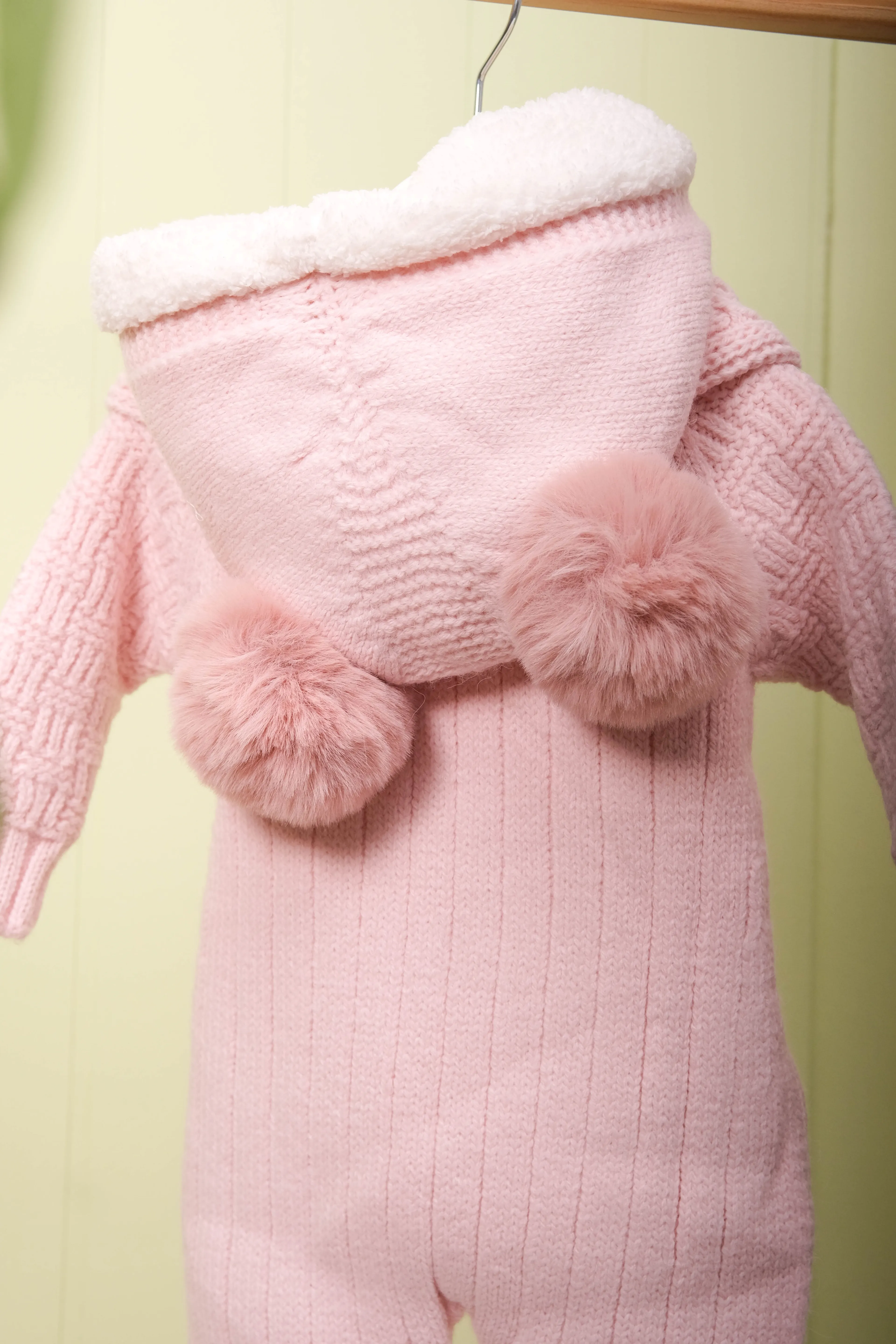 Petit Écharpe Kız Bebek Atkılı Düğmeli Triko Tulum