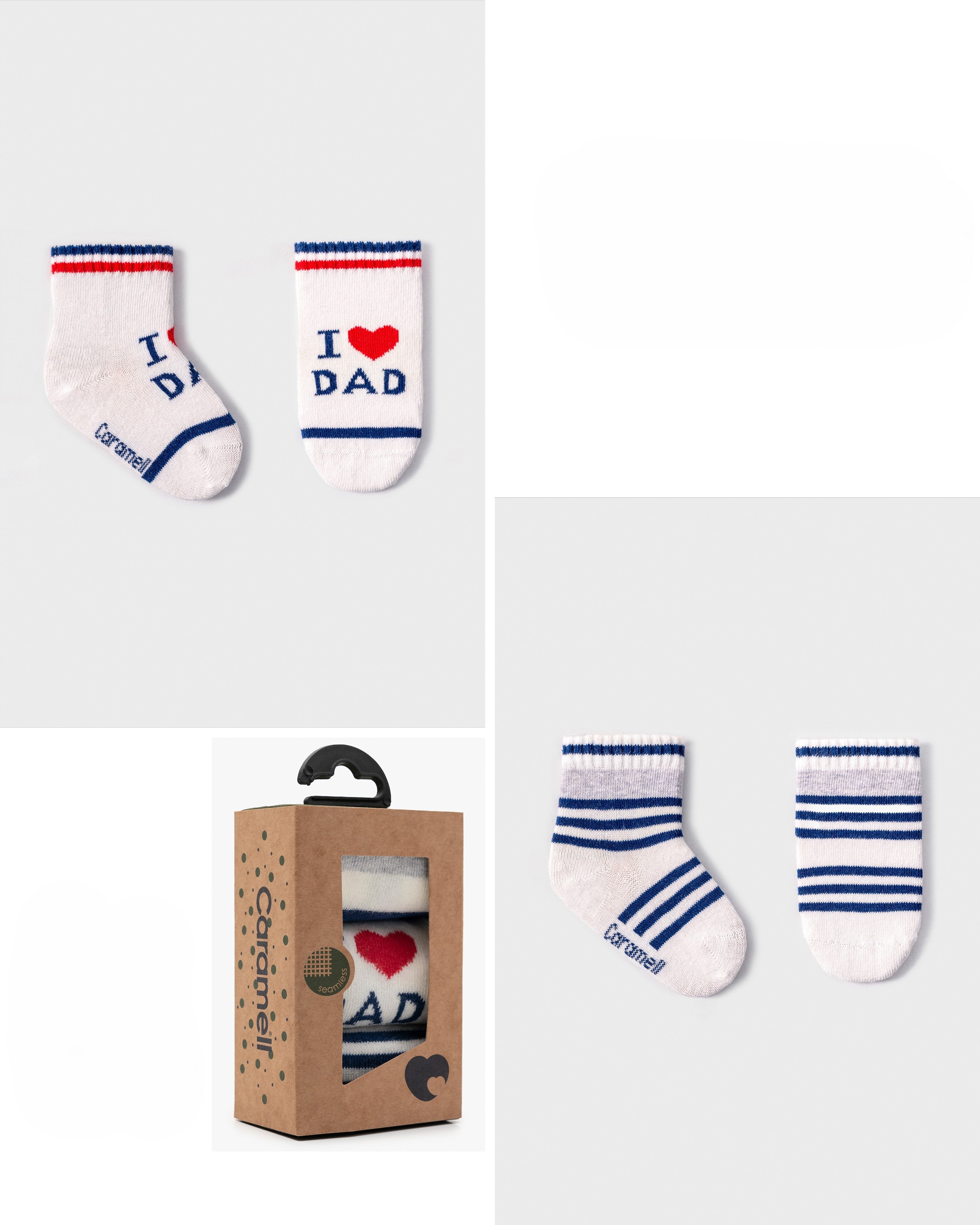 My Dad My Style – 3'lü Erkek Bebek Çorap Seti - Lacivert