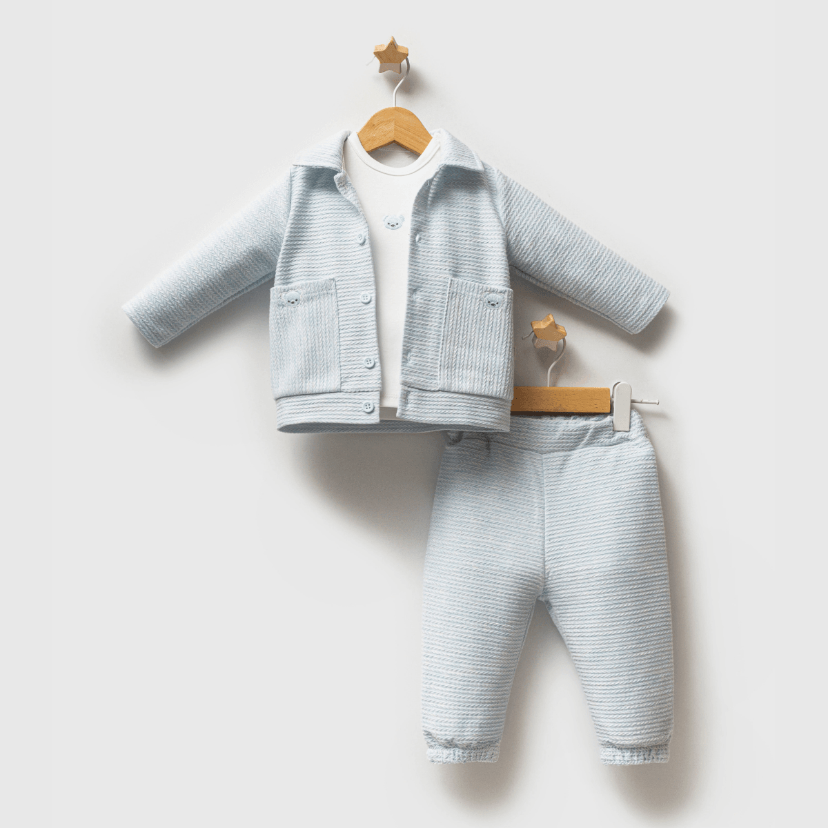Little Bear Dreams 3'lü Erkek Bebek Takım