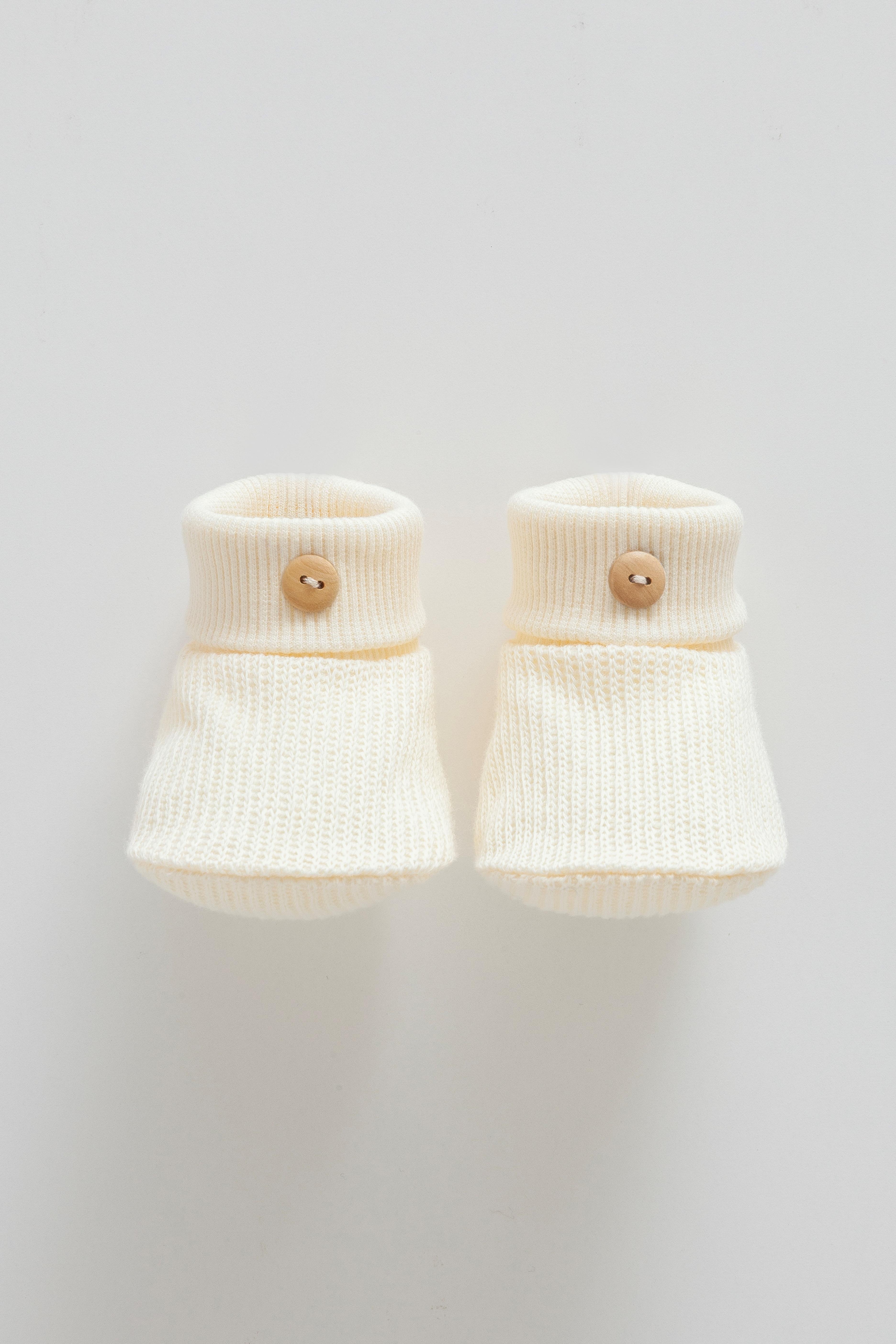 Soft Style Boy Cozy Step Erkek Bebek Patik - Ekru