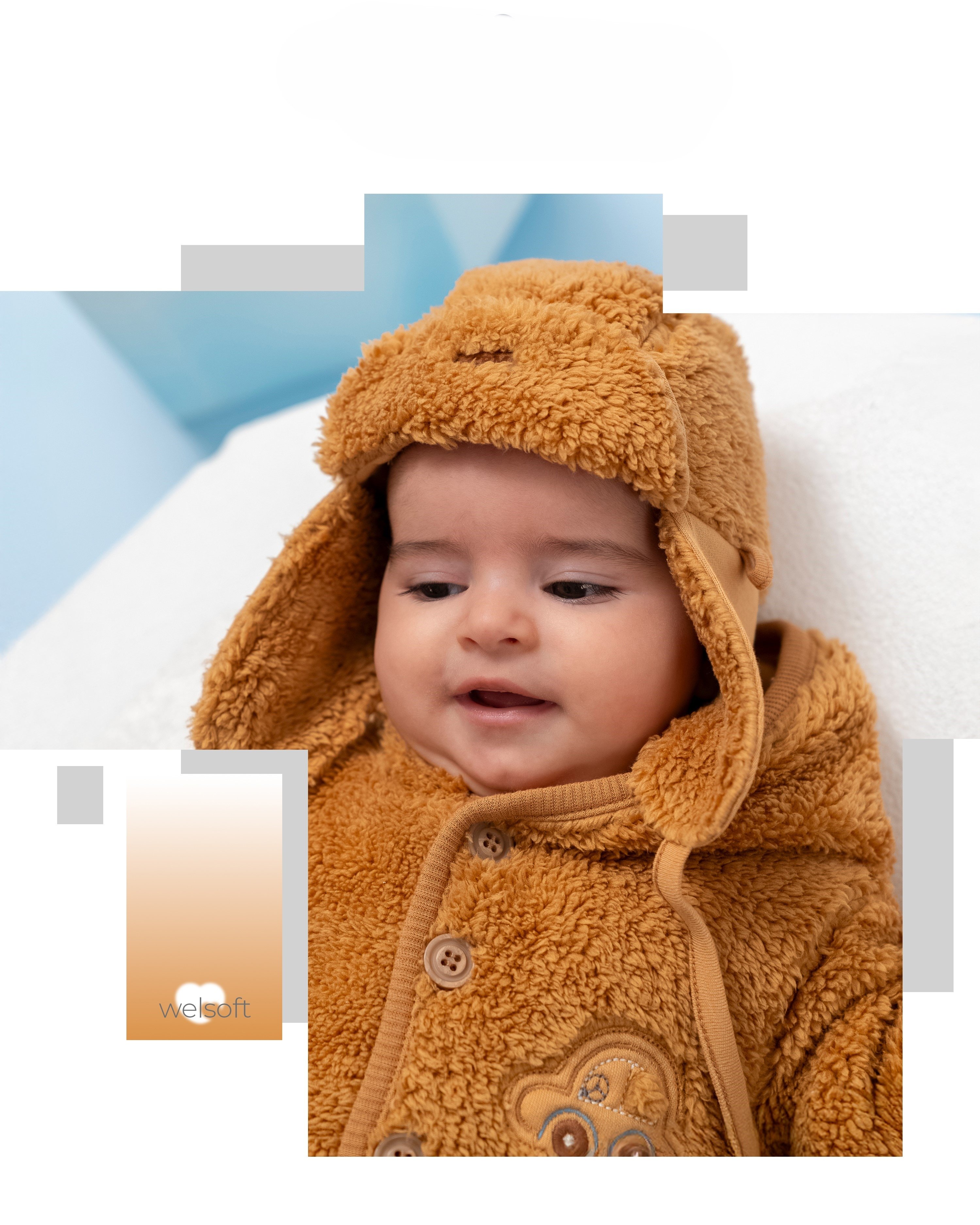 Petit Prince Hiver Welsoft Erkek Bebek Tulum Kulaklıklı Şapka