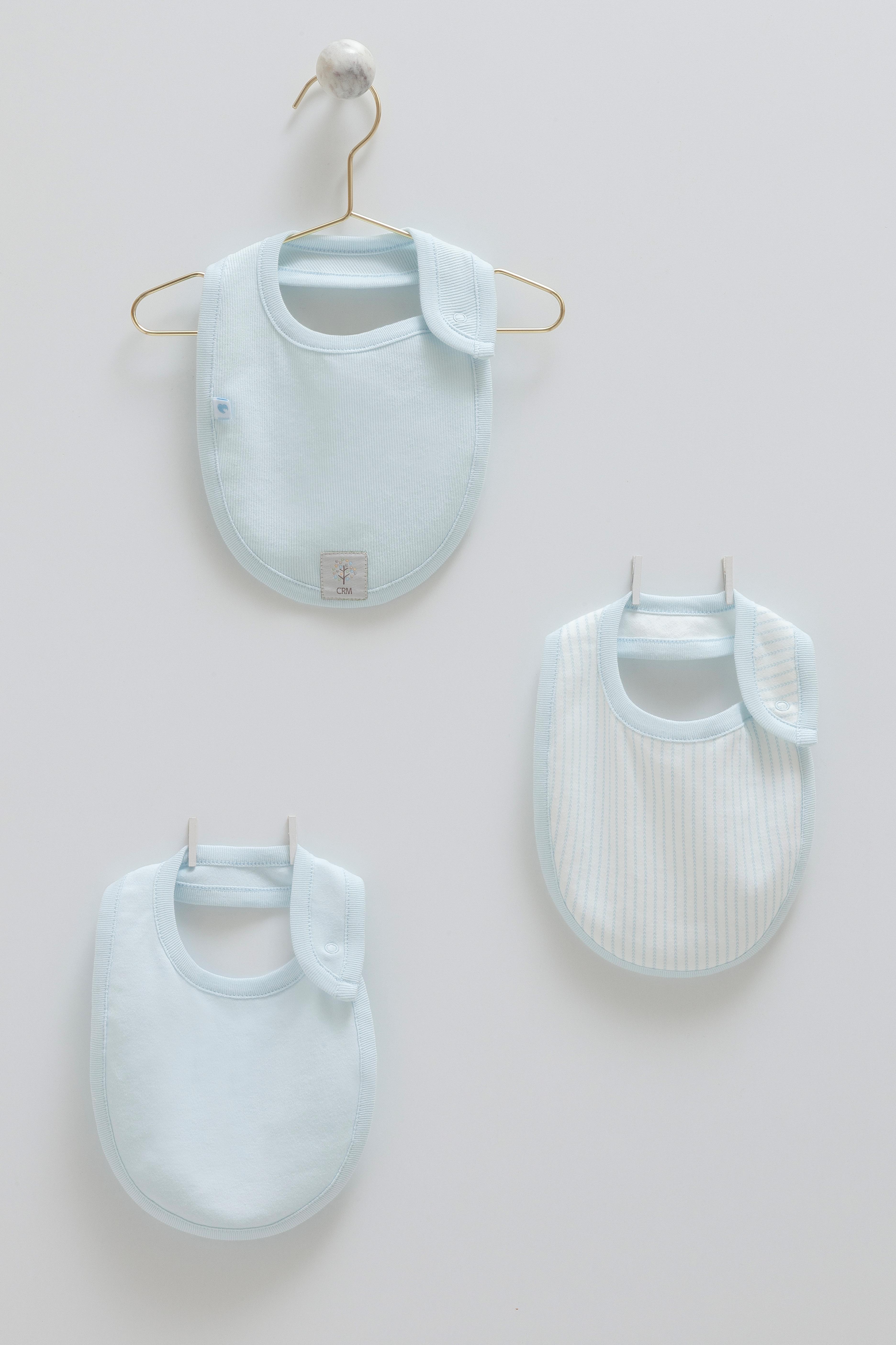 Hello Forest Bibs 3’lü Erkek Bebek Önlük Seti