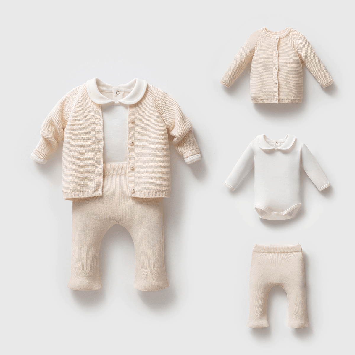Petit Papillon Linksli Dantel Detaylı 3’lü Kız Bebek Takım