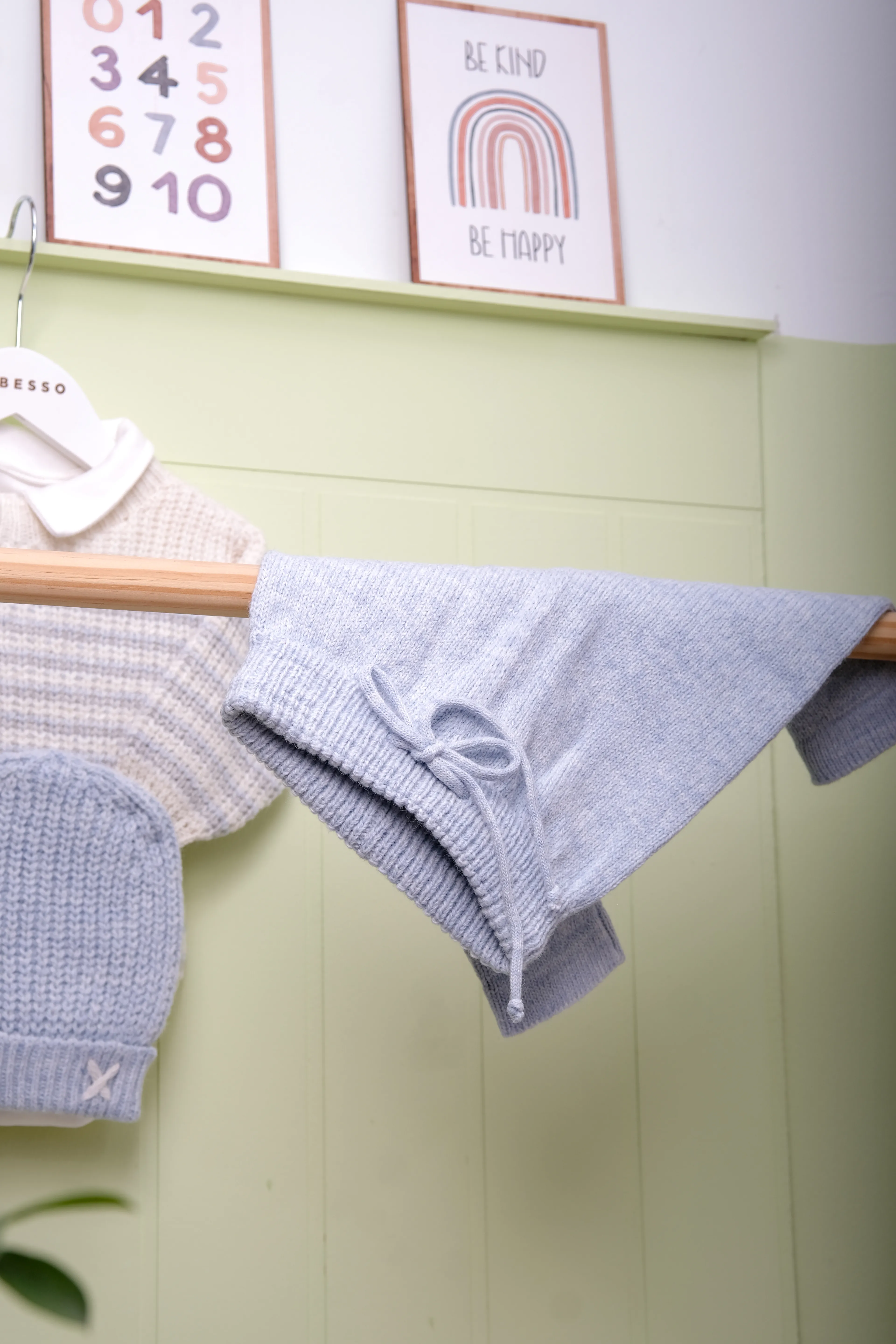 Nordic Bleu Erkek Bebek 4’lü Triko Selanik Takım Seti