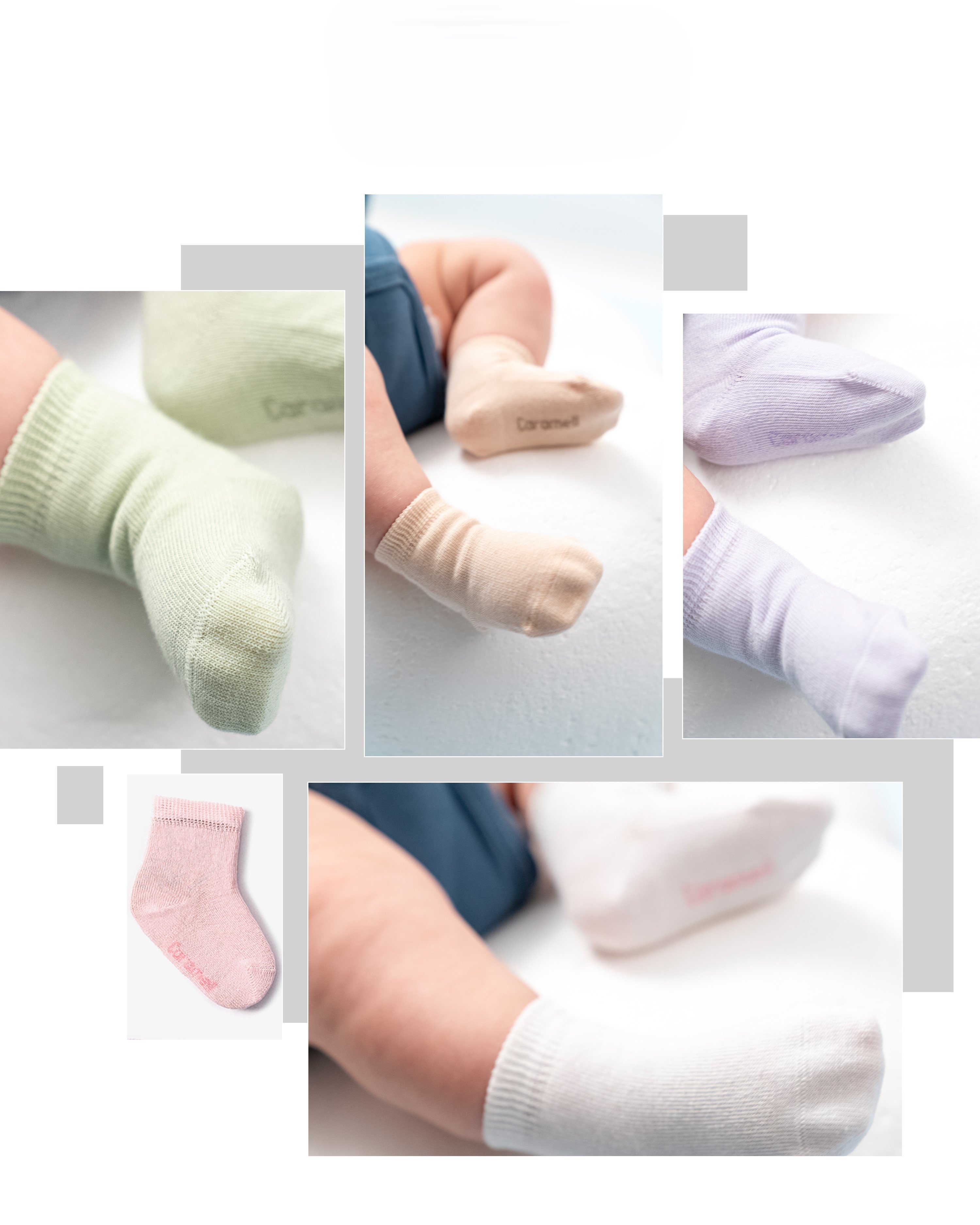 Pure Basics – 5’li Kız Bebek Çorap Seti - 0-3 Ay ( 56-62 cm )