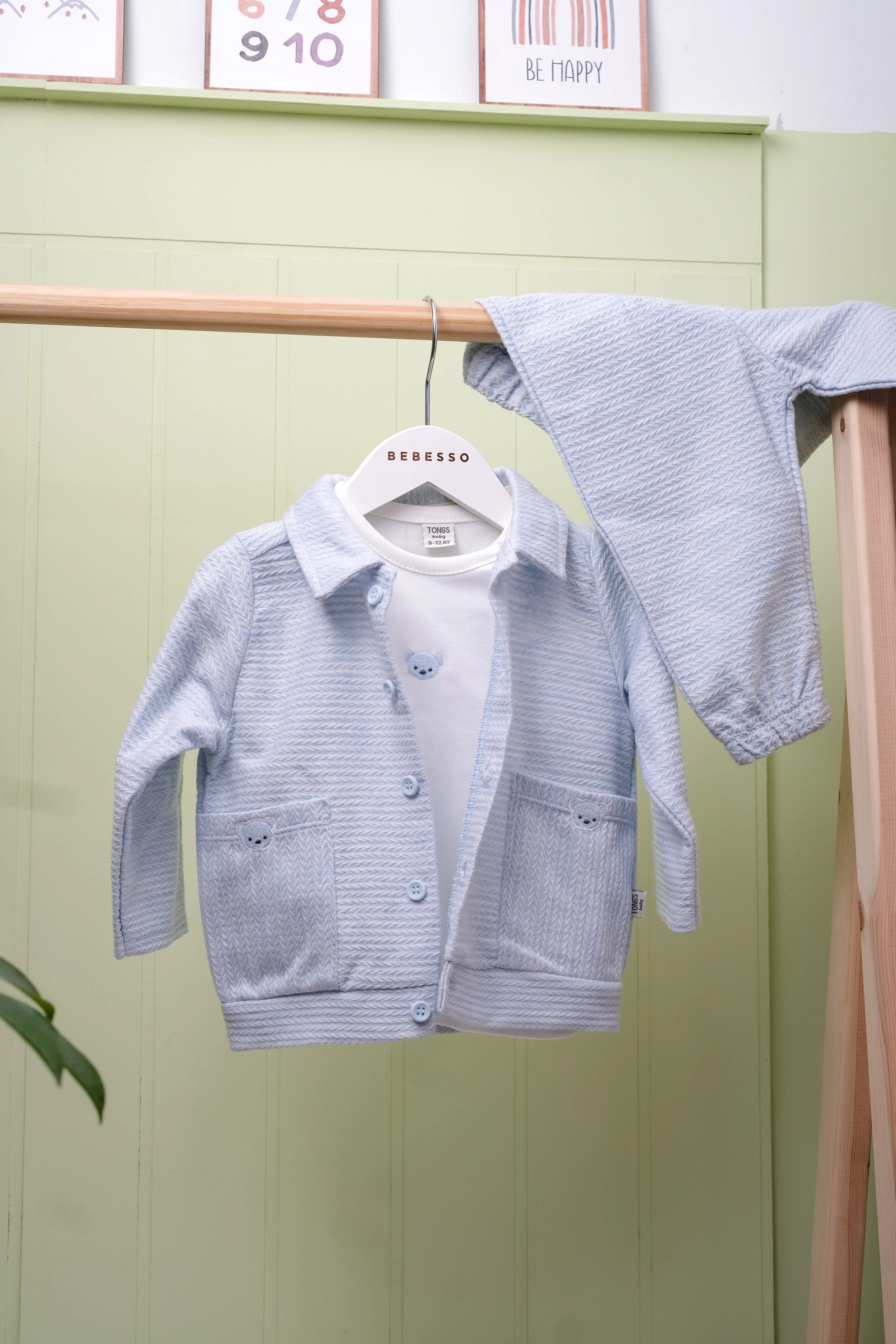 Little Bear Dreams 3'lü Erkek Bebek Takım