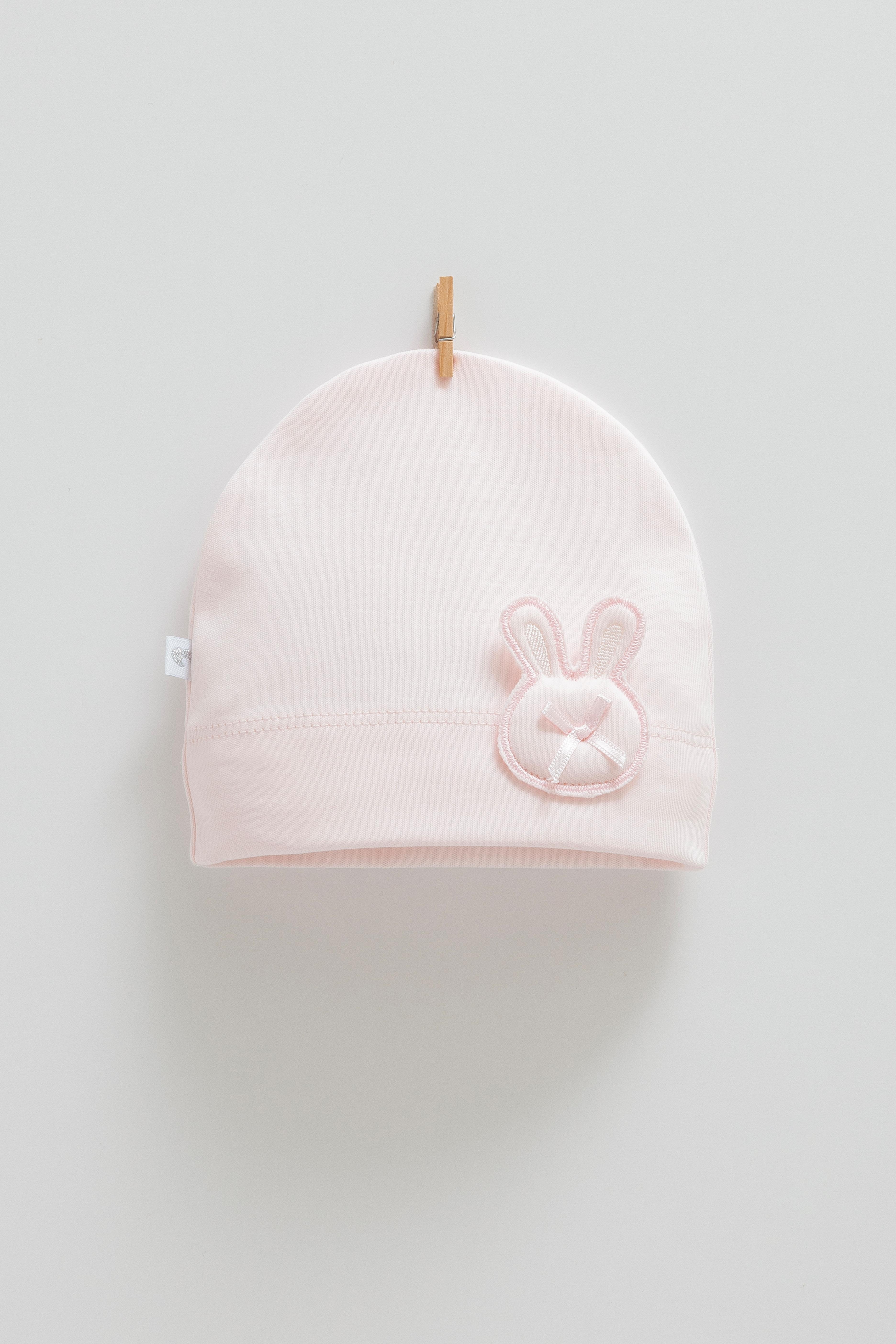 Cute Rabbit Belle Kız Bebek Şapka  - Pembe