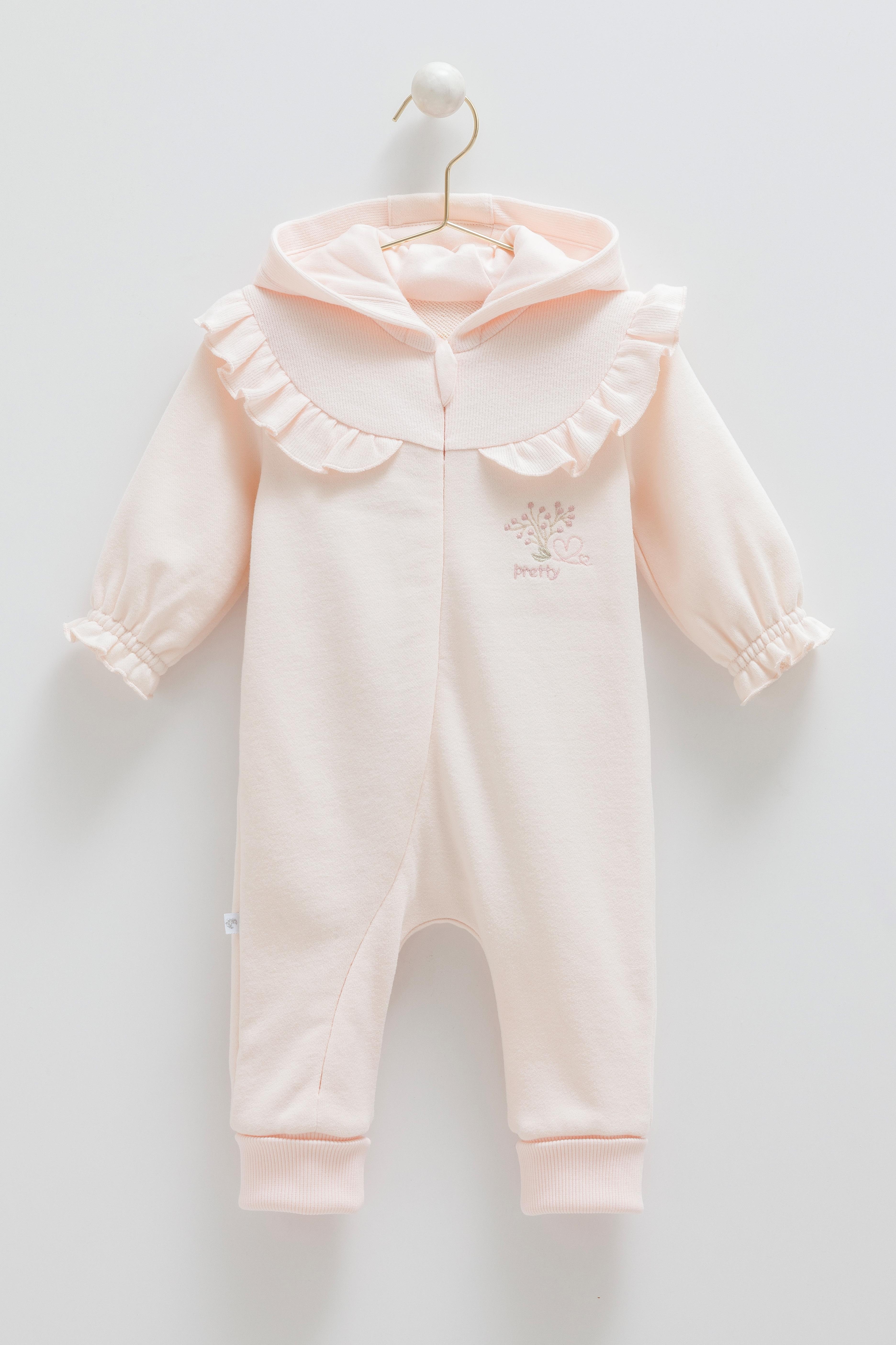 Pretty Baby Fleur Kız Bebek Tulum - Pembe