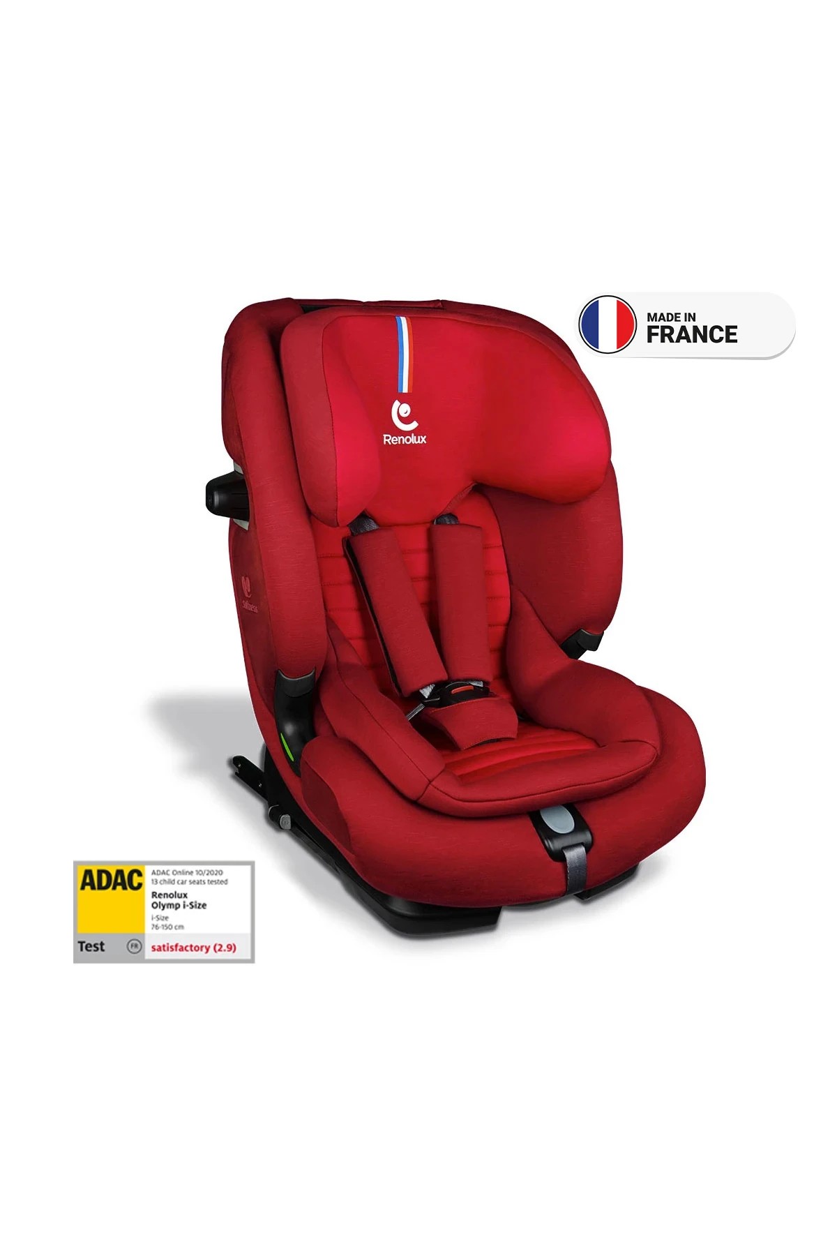 Renolux Olymp I-Size Softness Isofix 9-36 Kg Oto Koltuğu Kırmızı