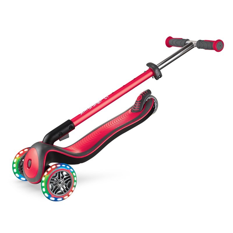 Globber Elite Deluxe Işıklı Scooter Kırmızı