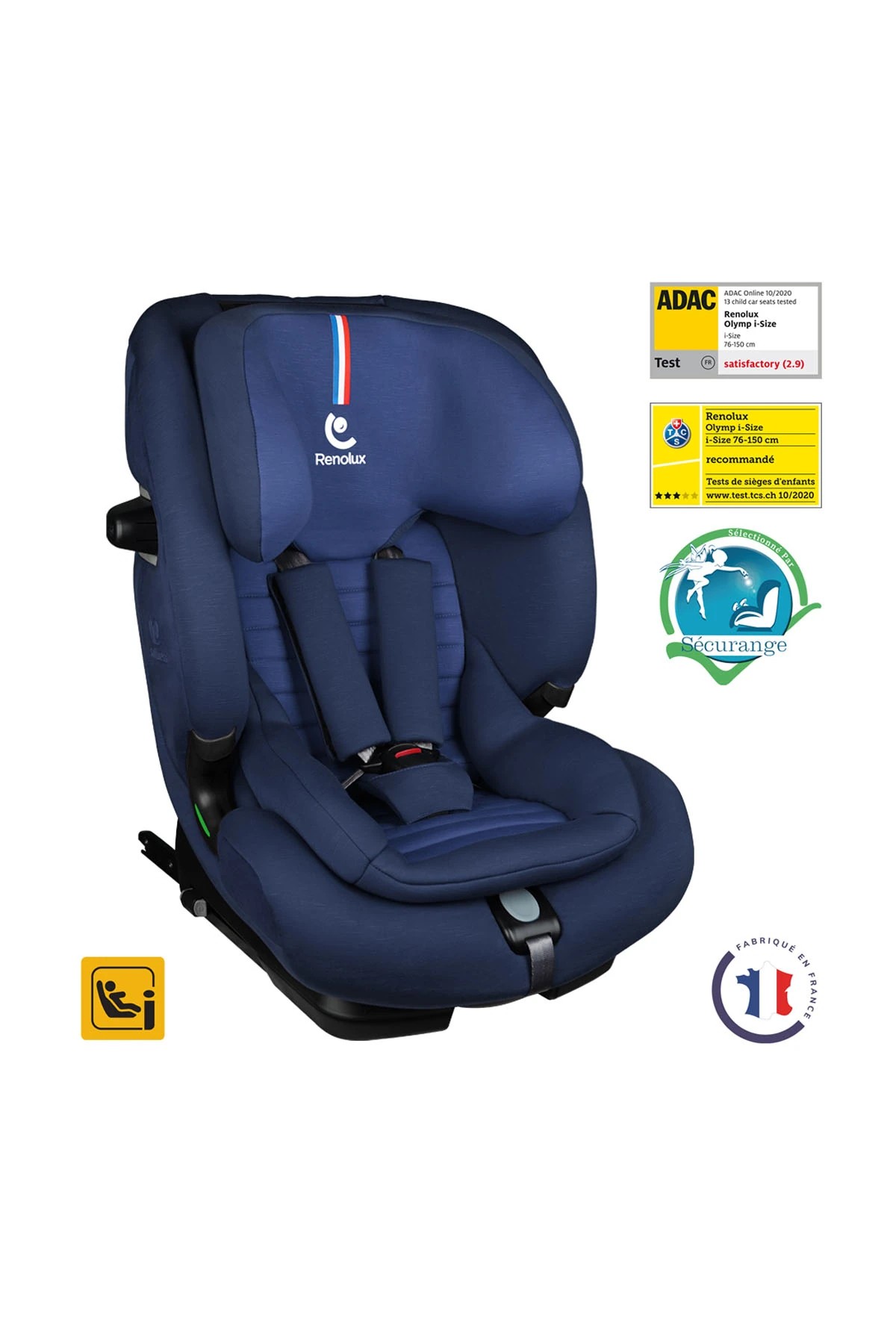 Renolux Olymp I-Size Softness Isofix 9-36 Kg Oto Koltuğu Lacivert