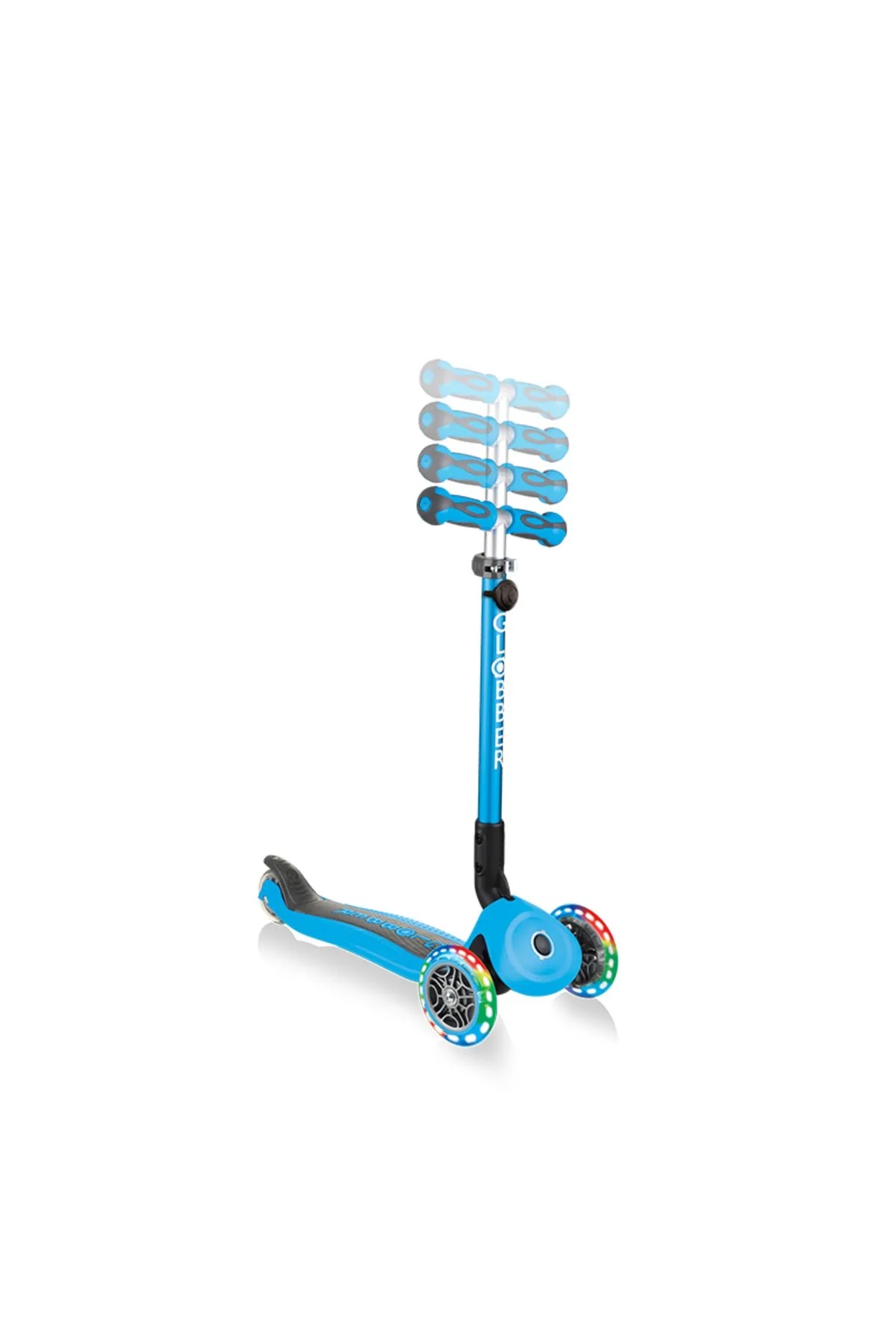 Globber Go Up Deluxe Işıklı Scooter Mavi