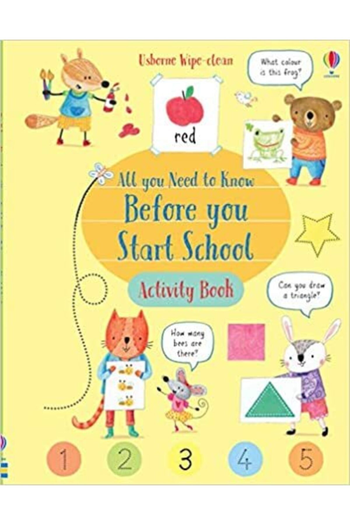 Usborne Wipe-Clean All You Need to Know Before You Start School Activity Book