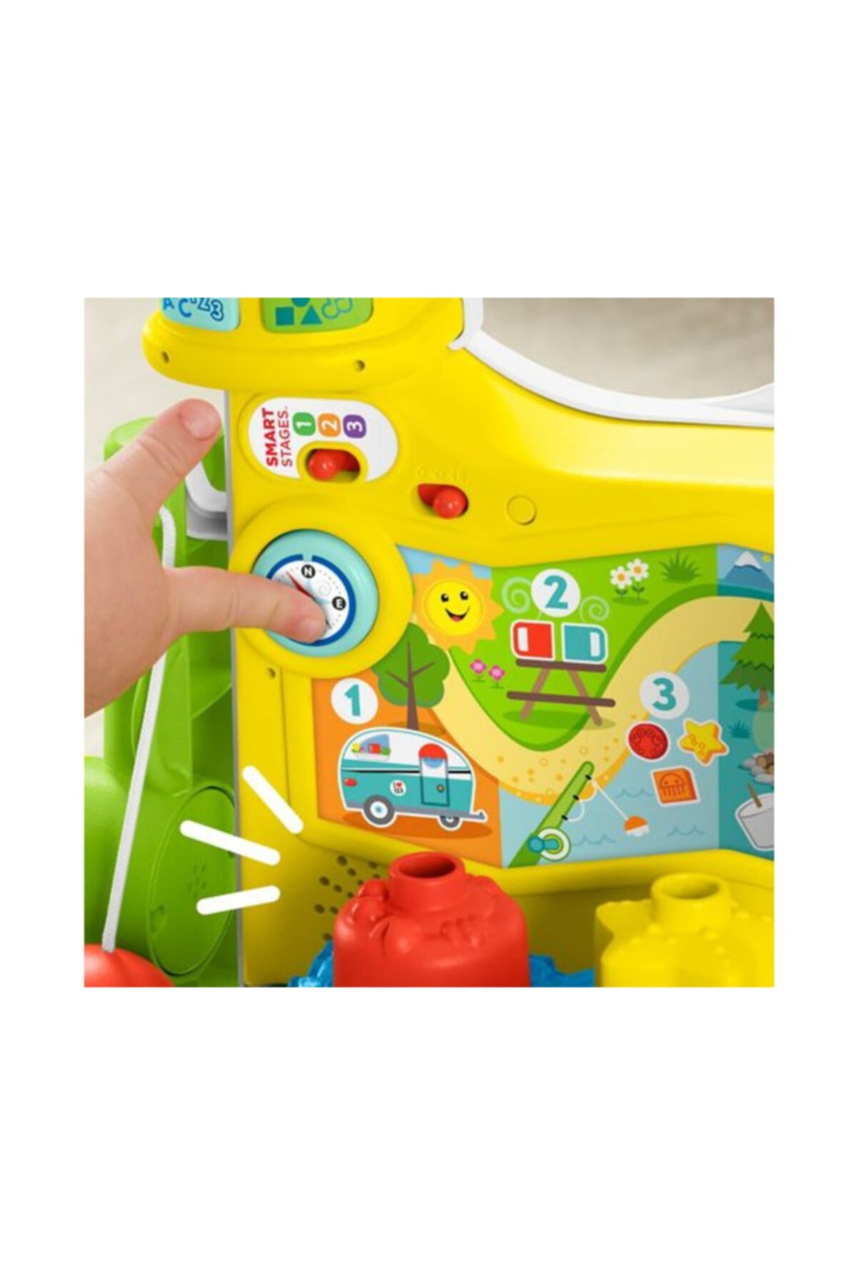 Fisher-Price Eğlen ve Öğren 3'ü 1 Arada Karavan (Türkçe ve İngilizce)