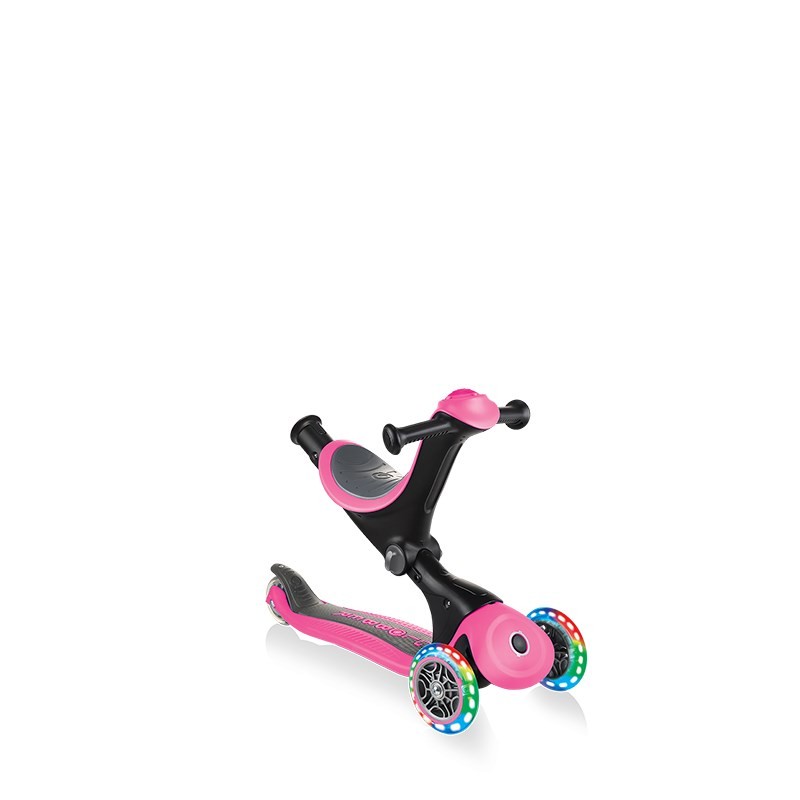 Globber Go Up Deluxe Işıklı Scooter Pembe